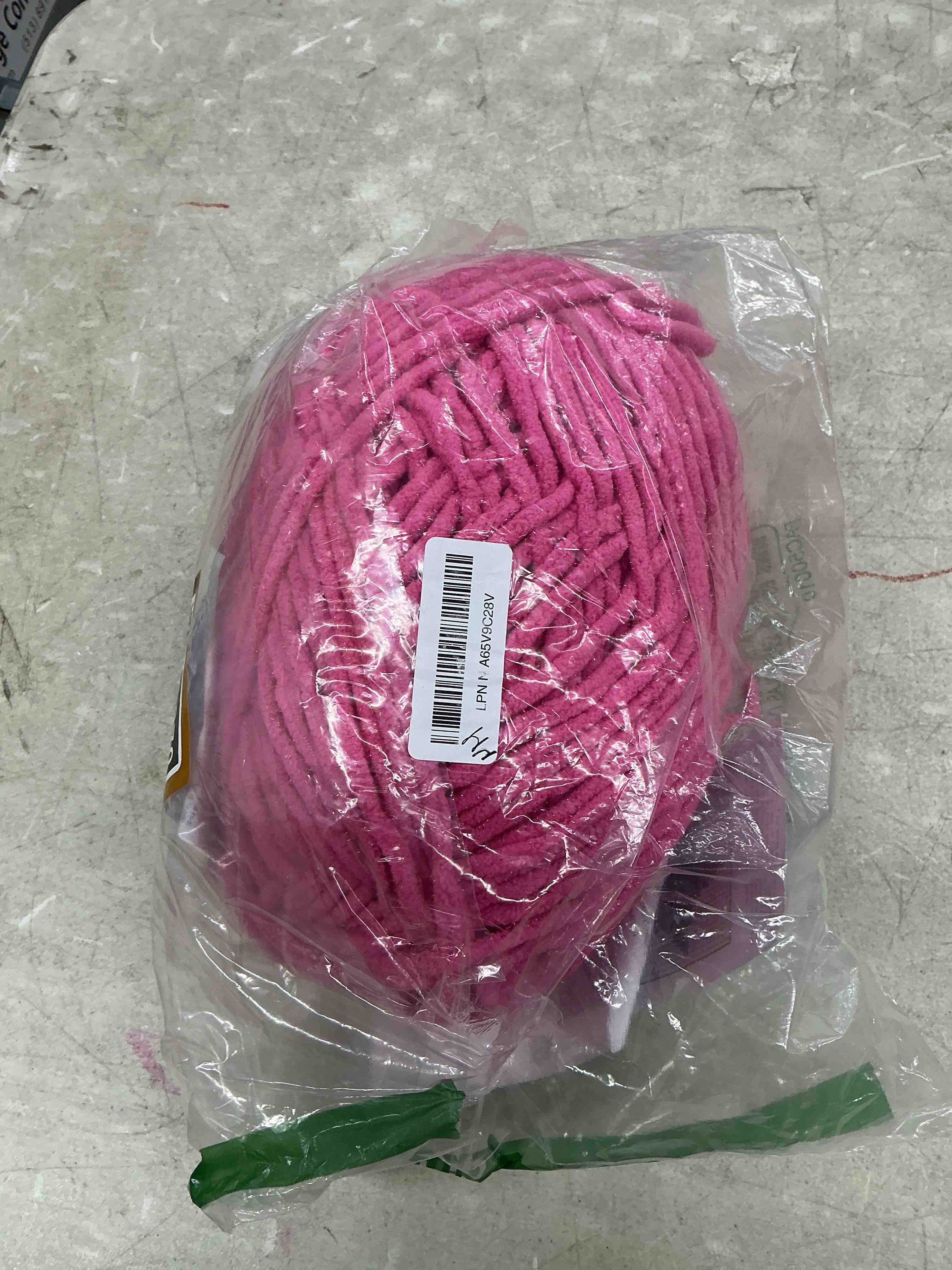 Condition photo showing Good Condition for bernat baby blanket sparkle hot pink sparkle yarn - 1 pack of 300g/10.5 oz - 100% polyester - #6 super bulky - 220 yards - knitting/crochet