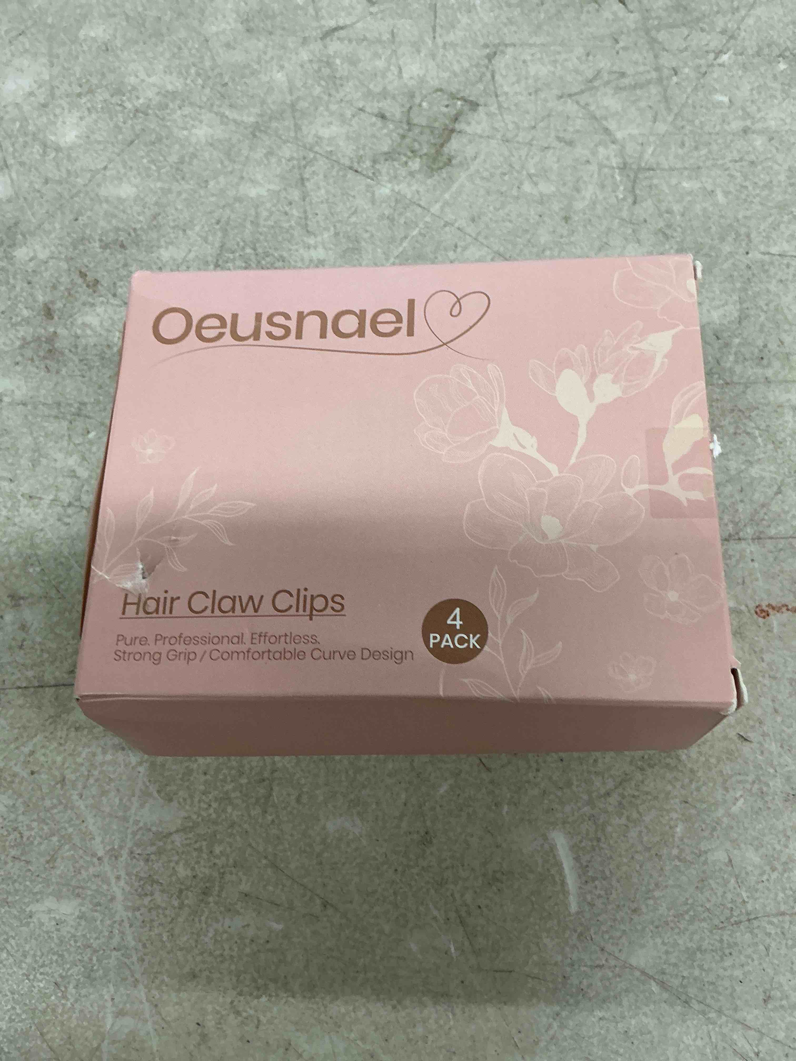Condition photo showing Good Condition for 4 pcs large flat hair clips for women girls, french concord lay down claw clips for thick thin hair, comfortable curved flat clip, leopard print stylish strong hold hair accessories, tortoise leopard & tortoise