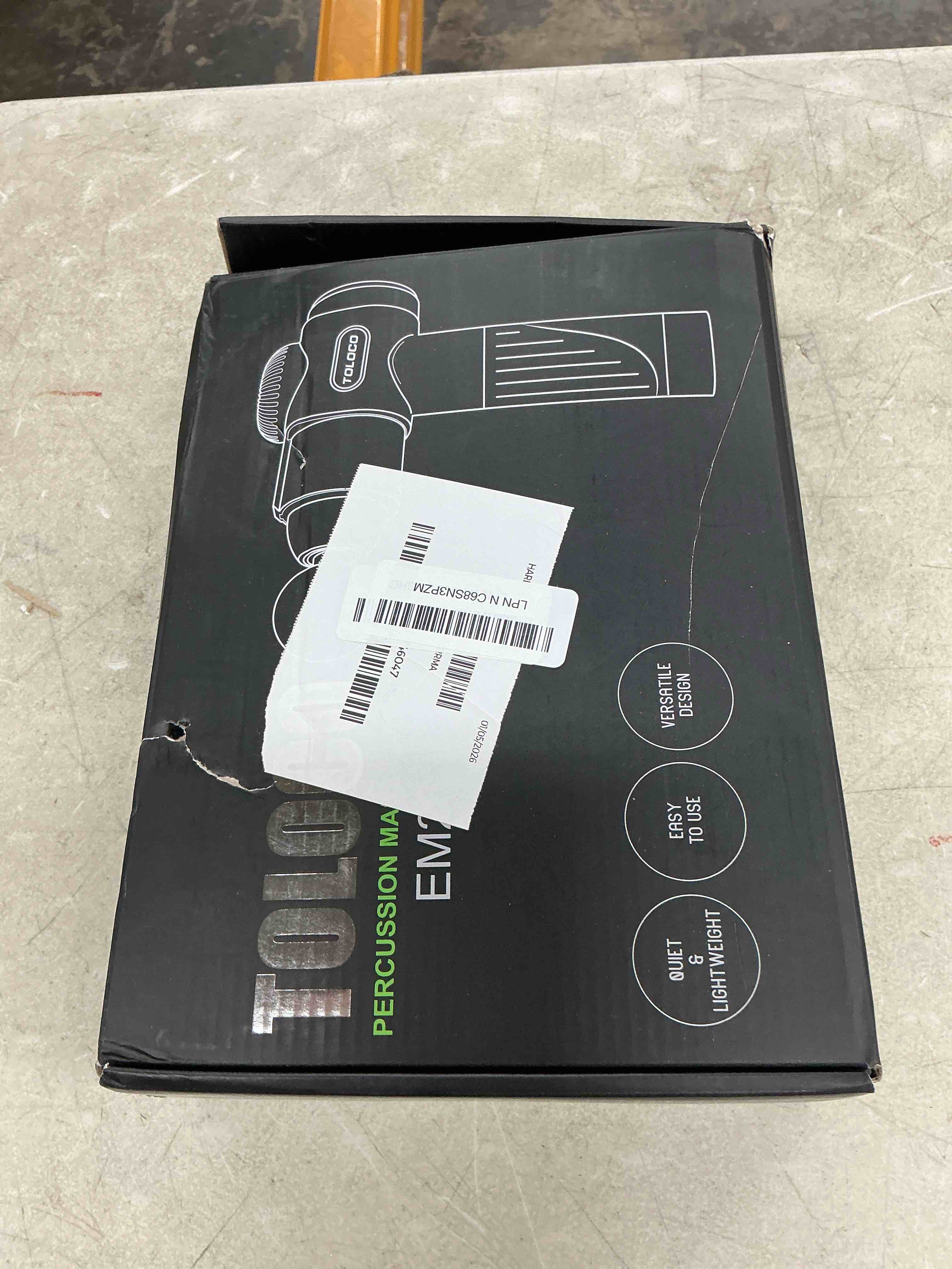 Condition photo showing Good Condition for toloco massage gun, deep tissue back massage for athletes for pain relief, percussion massager with 10 massages heads & silent brushless motor, valentines day gifts for him her, carbon