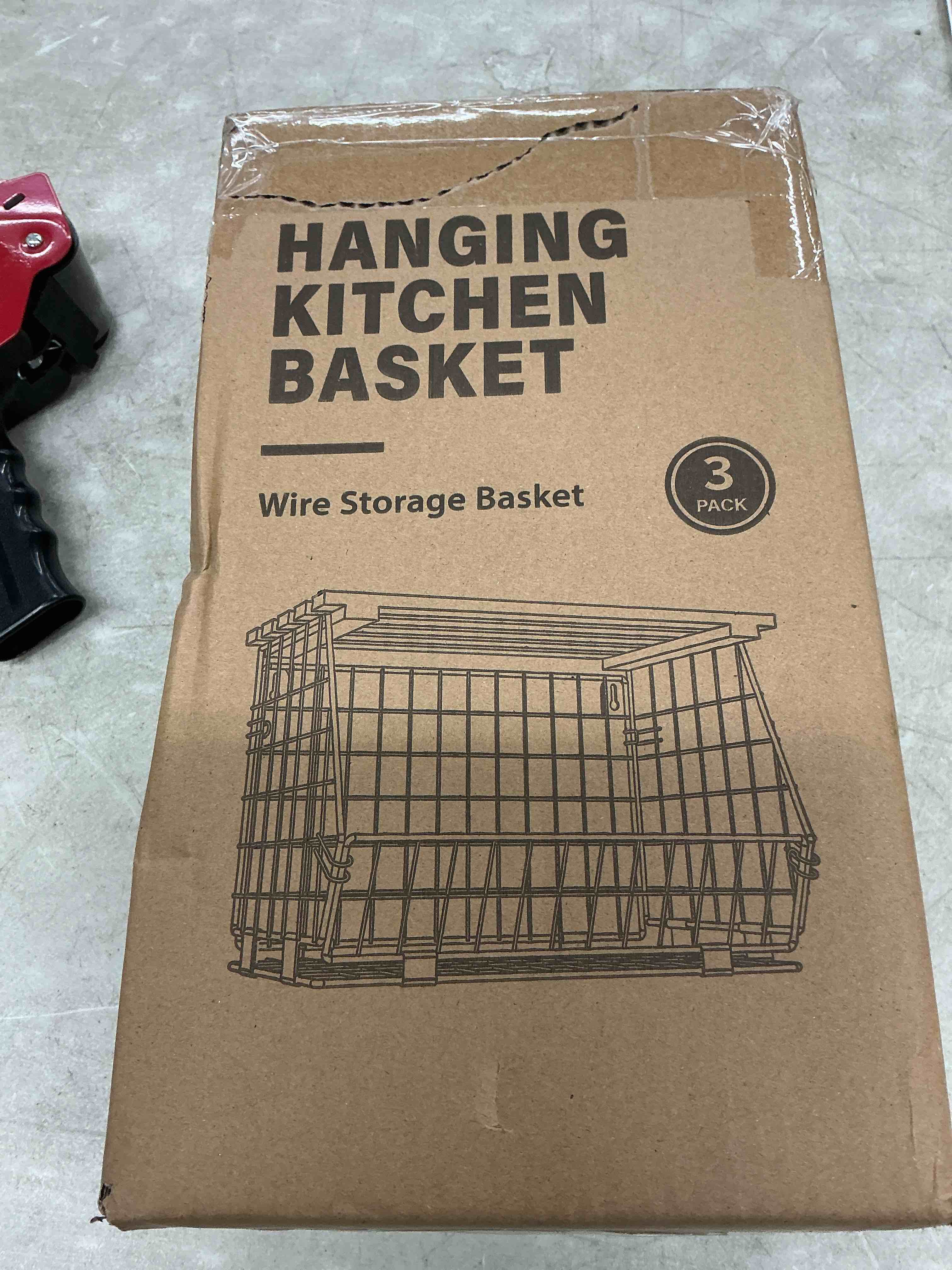Condition photo showing New/Like New for wire fruit basket for kitchen storage: hanging and counter basket for vegetable produce - potato and onion storage for pantry 3 pack 3pack-black
