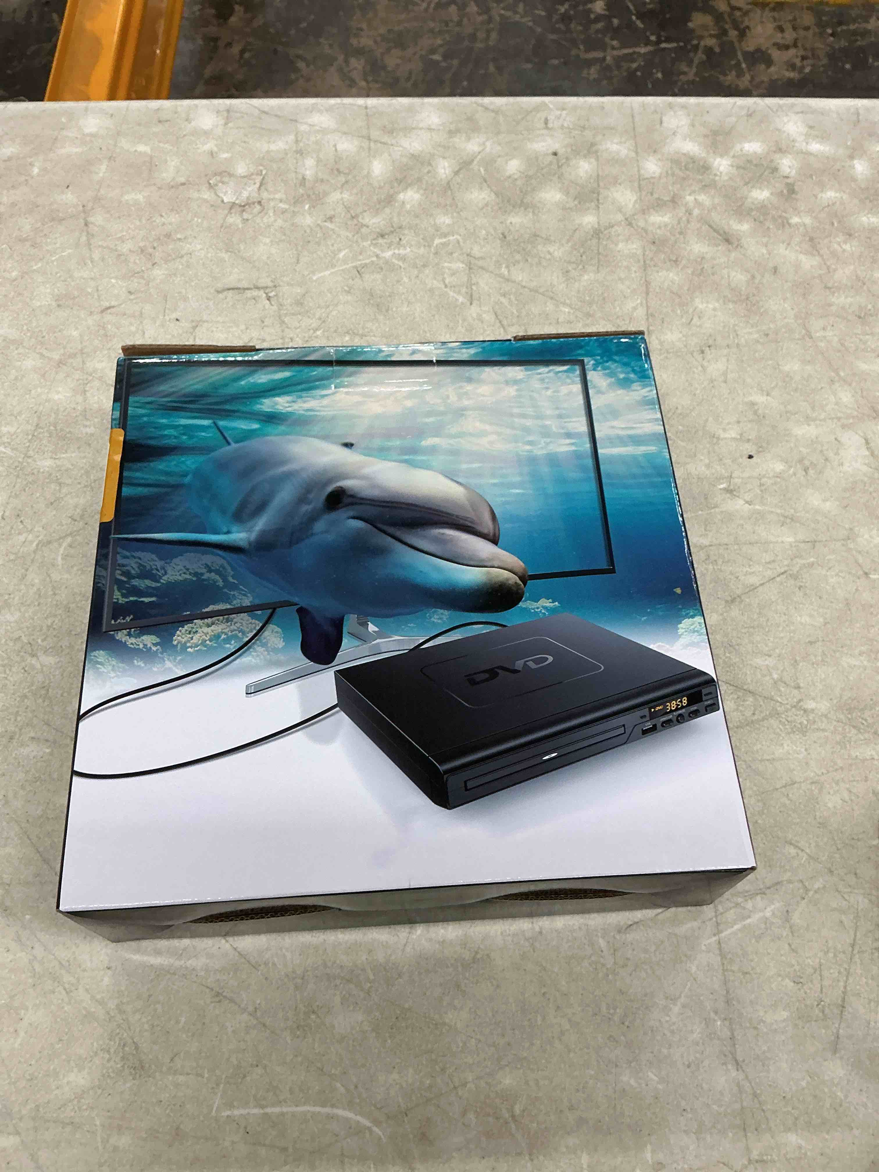 Condition photo showing New/Like New for dvd players for tv with hdmi, dvd players that play all regions, simple dvd player for elderly, cd player for home stereo system, included hdmi and rca cable standard edition