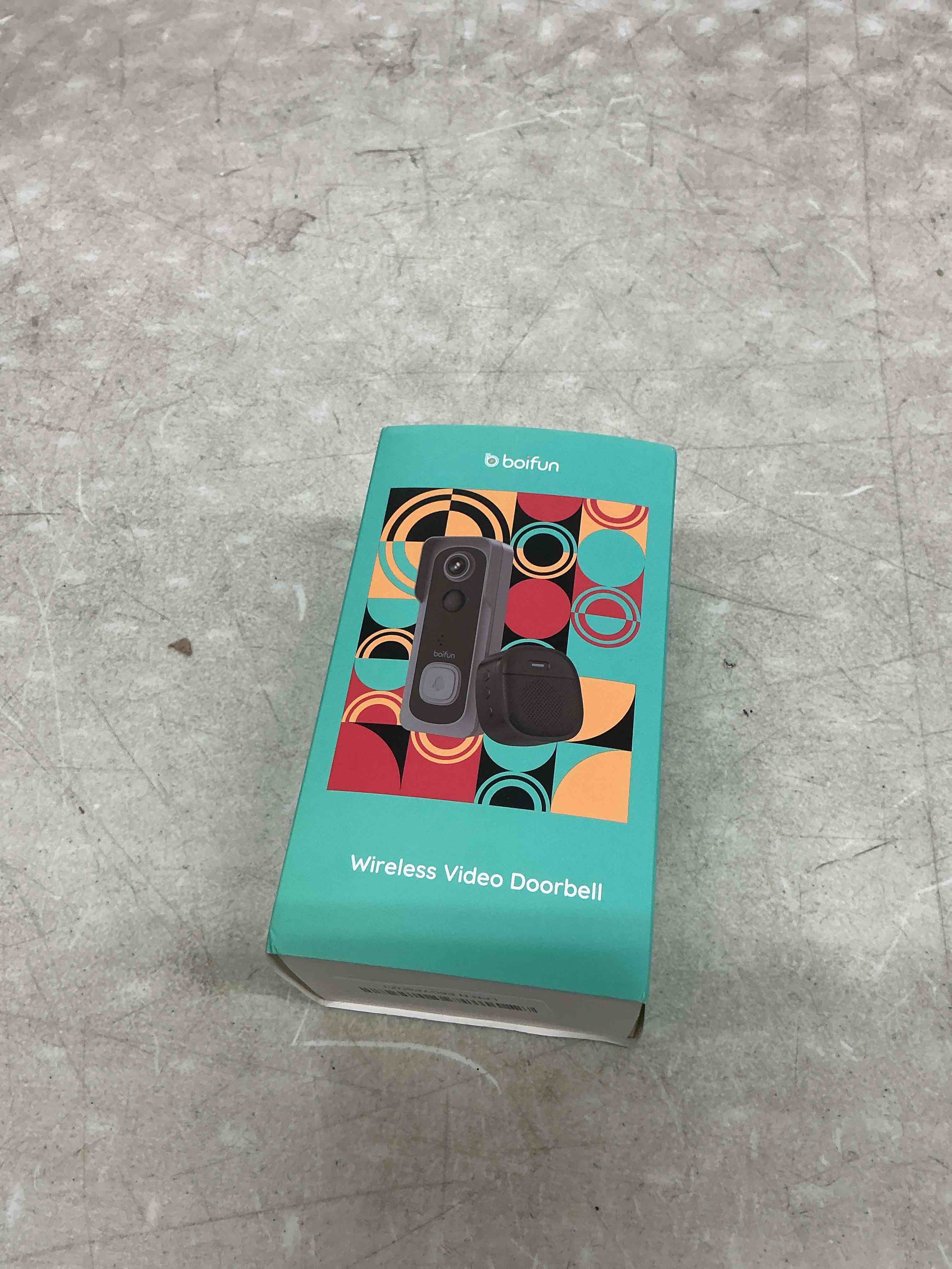 Condition photo showing Good Condition for boifun 5mp video doorbell camera wireless – sharper than 2k, no subscription, 166° wide view, hdr night vision, smart human detection, two-way audio & battery doorbell with chime, 2.4 ghz wi-fi only