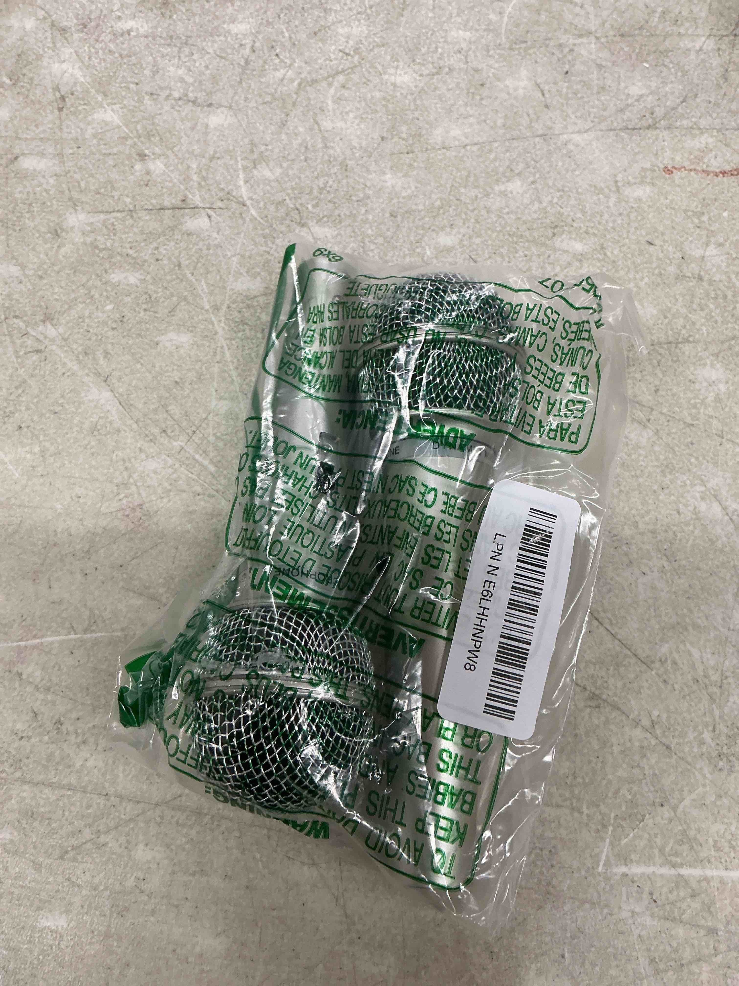 Condition photo showing Good Condition for facmogu 2pcs plastic microphones prop, pretend play fake mic for karaoke costume, plastic pretend play microphone props forchristmas birthday party halloween cosplay music favors - sliver 2pcs c-silver