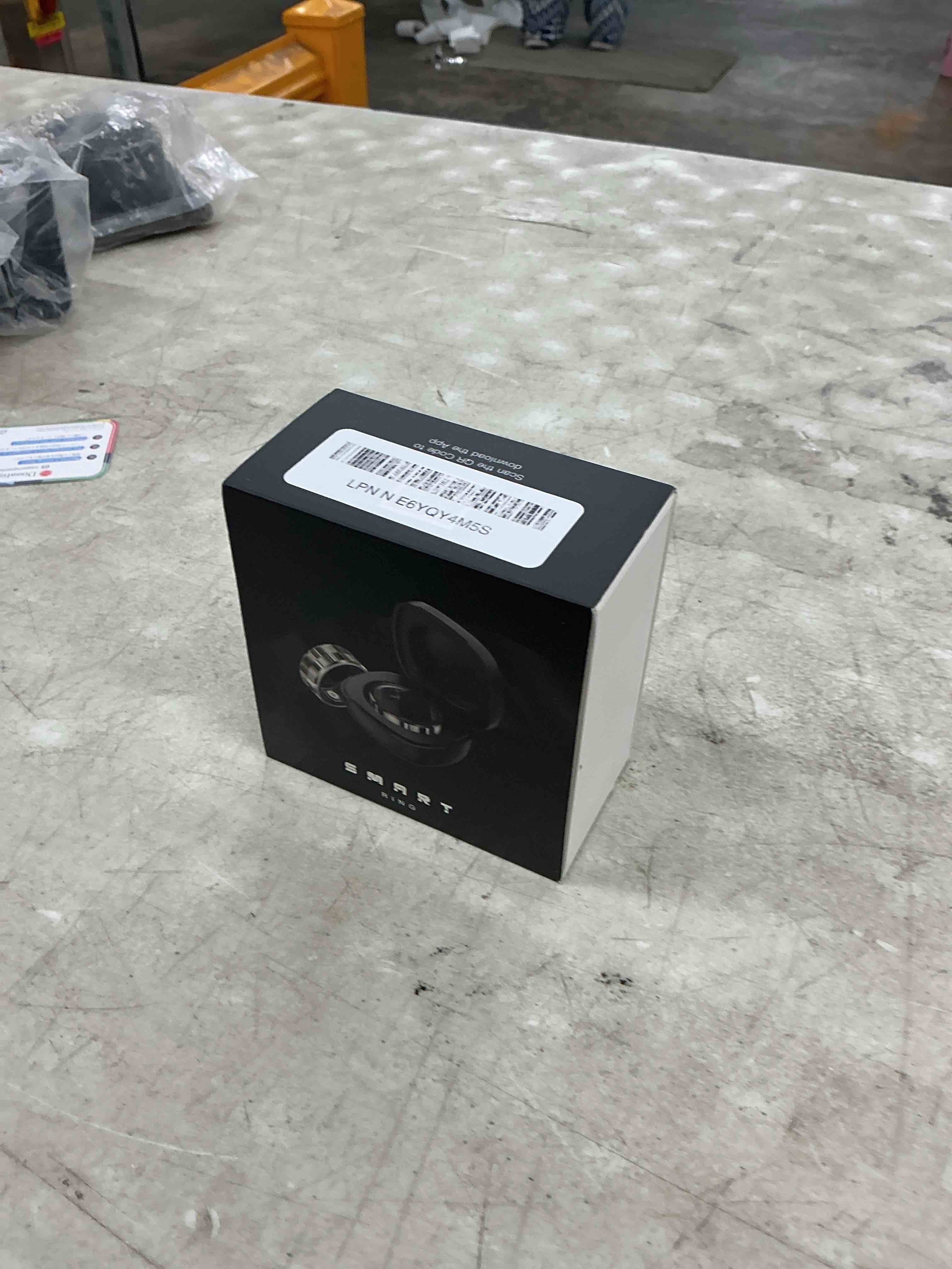 Condition photo showing New/Like New for smart ring fitness tracker heart rate monitor sleep tracker gesture control fitness rings blood pressure pedometer calories step counter health smart rings for women men with charging case #11 black