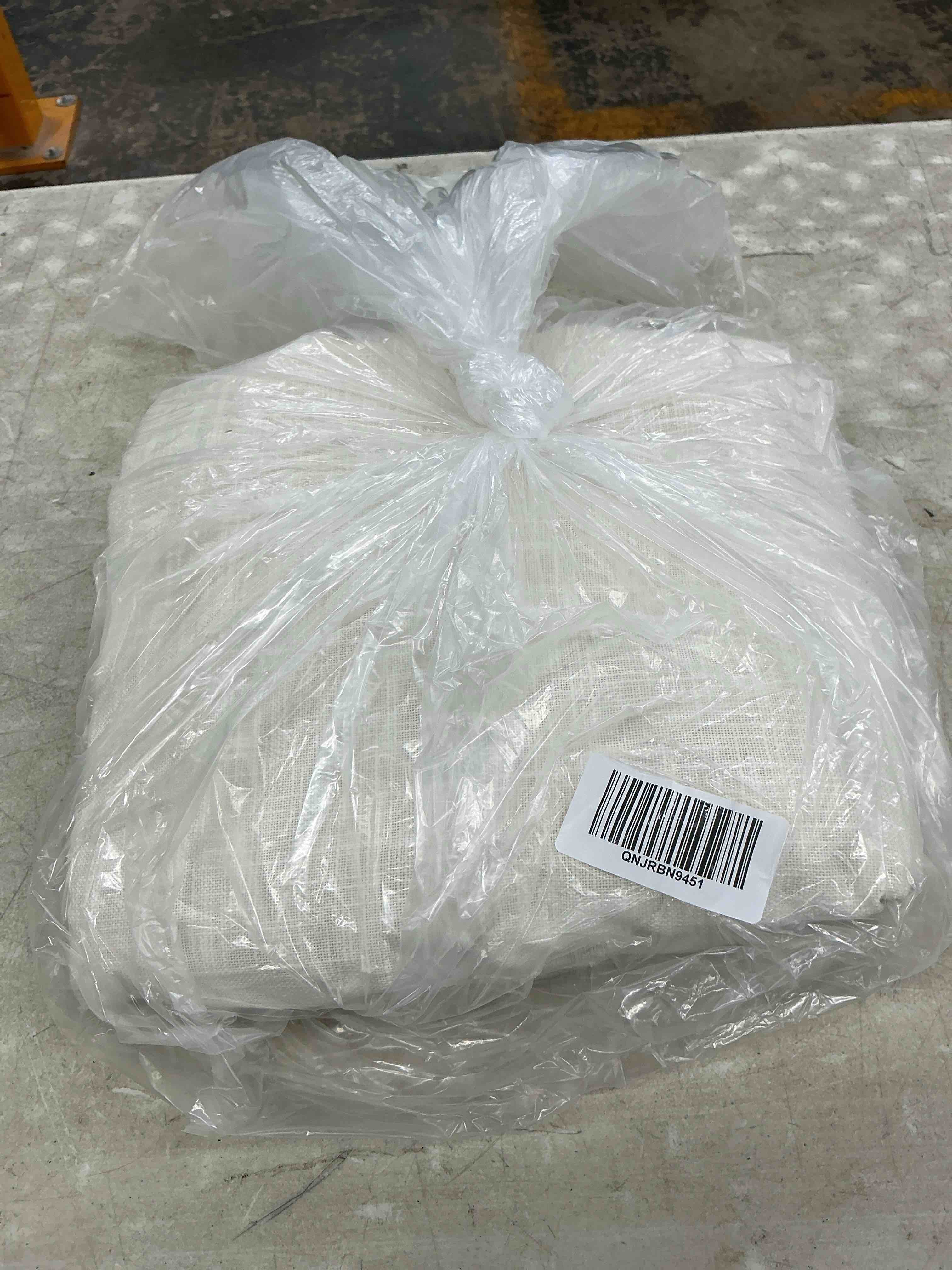Condition photo showing Good Condition for quince textured cotton room darkening curtain, 48x96, ivory
