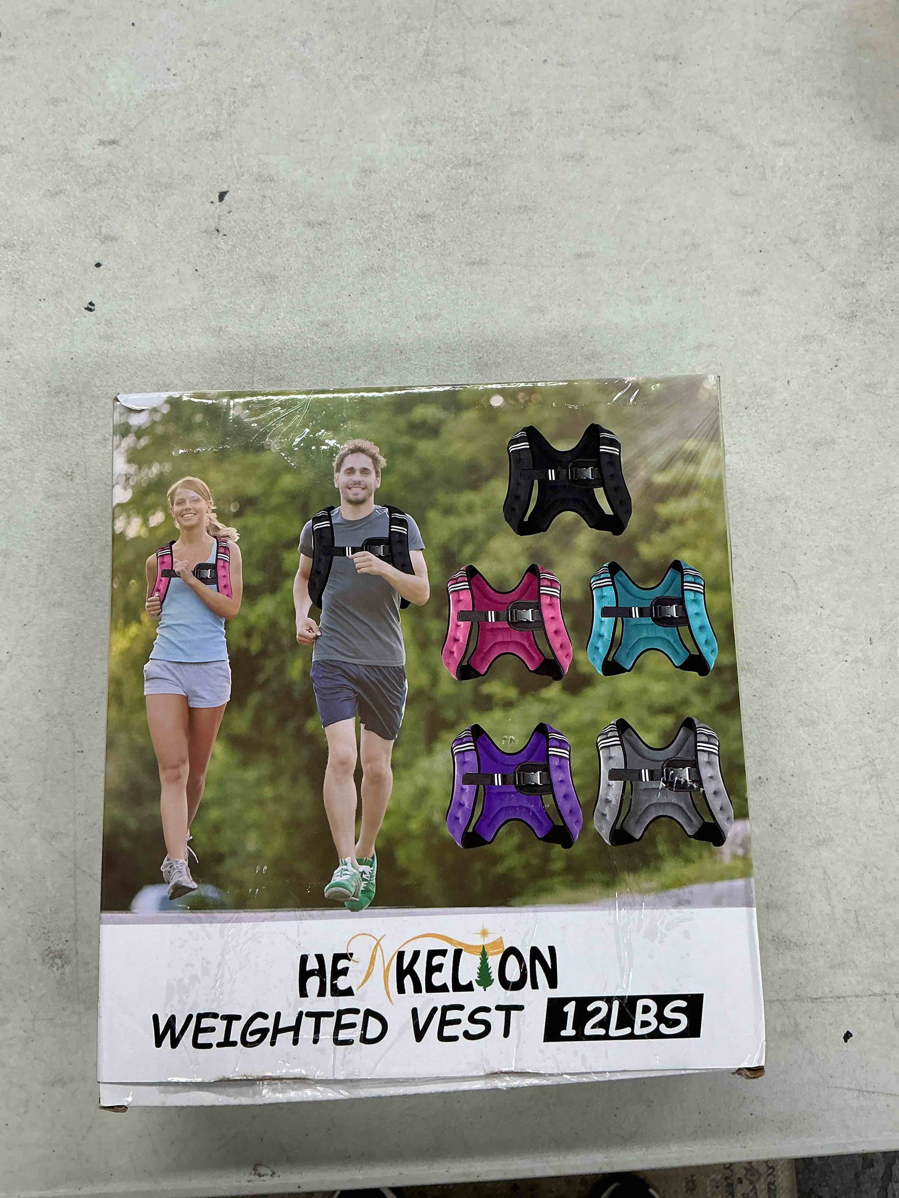 Condition photo showing Good Condition for henkelion weighted vest weight vest for men women kids weights included, body weight vests adjustable for running, training workout, jogging, walking 12 lbs black