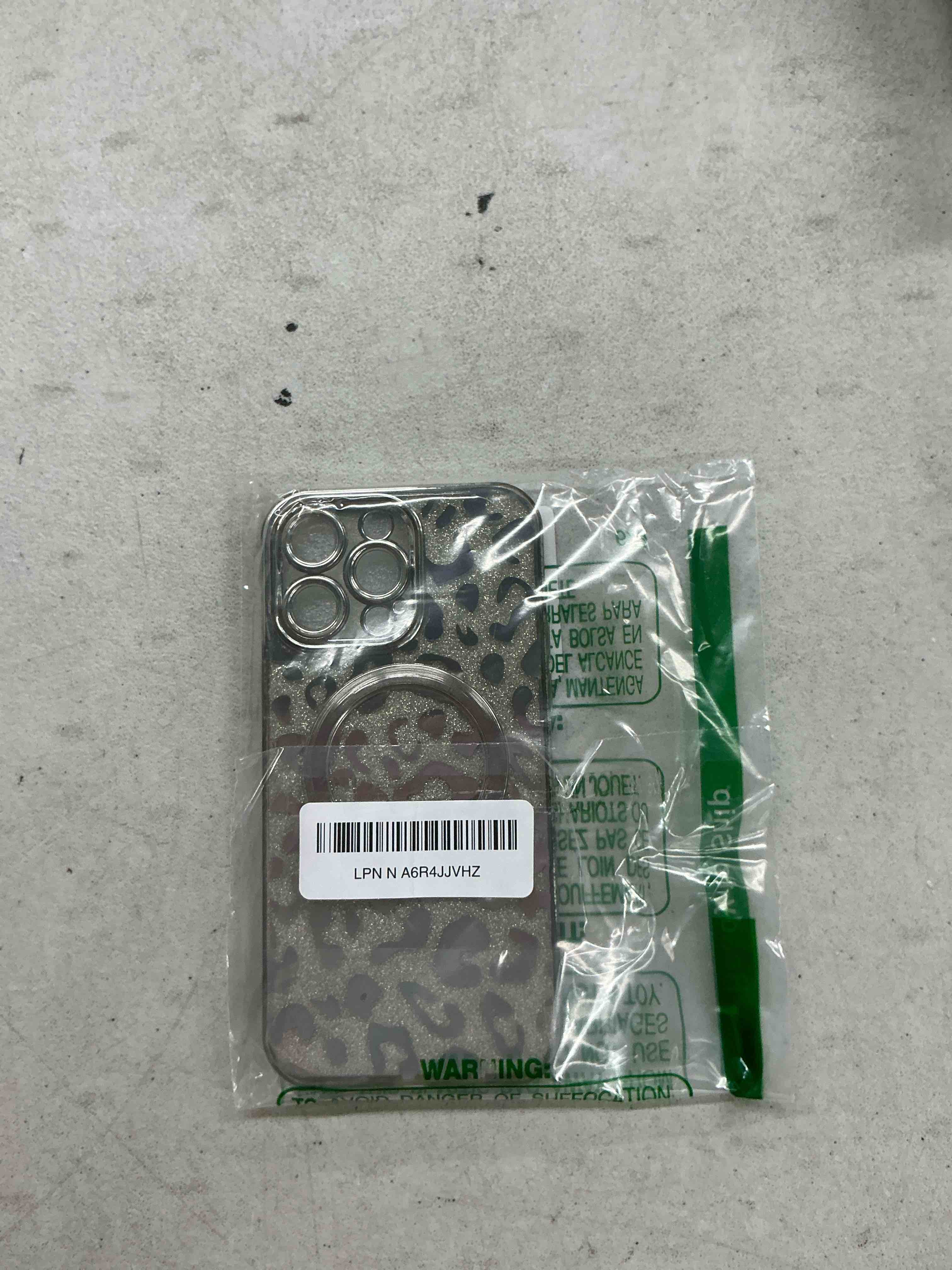 Condition photo showing Good Condition for for iphone 14 pro max case magnetic,soft cute luxury leopard cheetah pattern plating glitter bling phone case compatible with magsafe clear shockproof back cover for women girl 6.7"-green iphone 14 pro max gray
