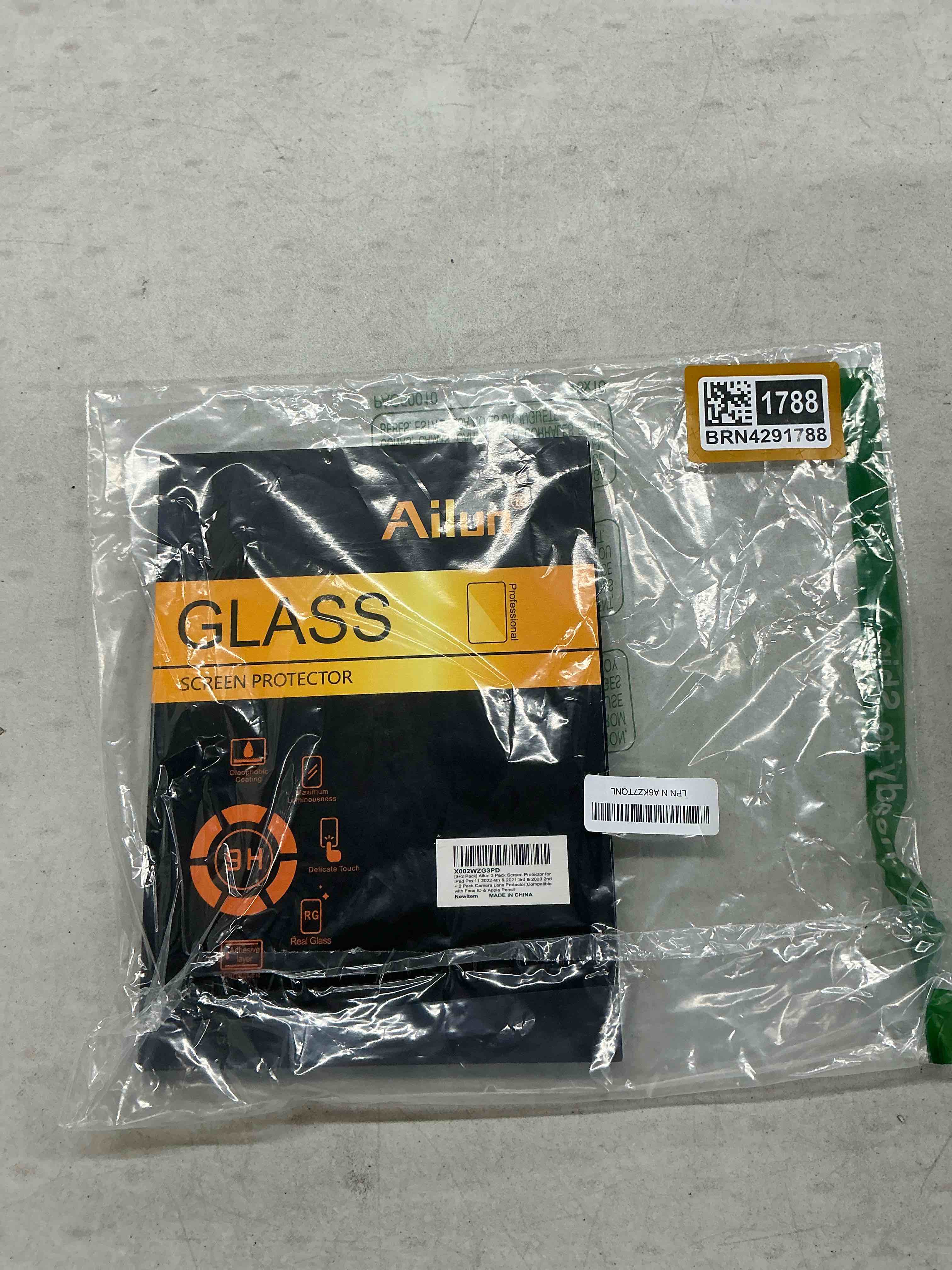 Condition photo showing Good Condition for ailun screen protector for ipad pro 11 inch 2022/2021/2020 (4th/3rd/2nd generation) 3 pack + 2 pack camera lens protector,tempered glass,face id & apple pencil & case compatible