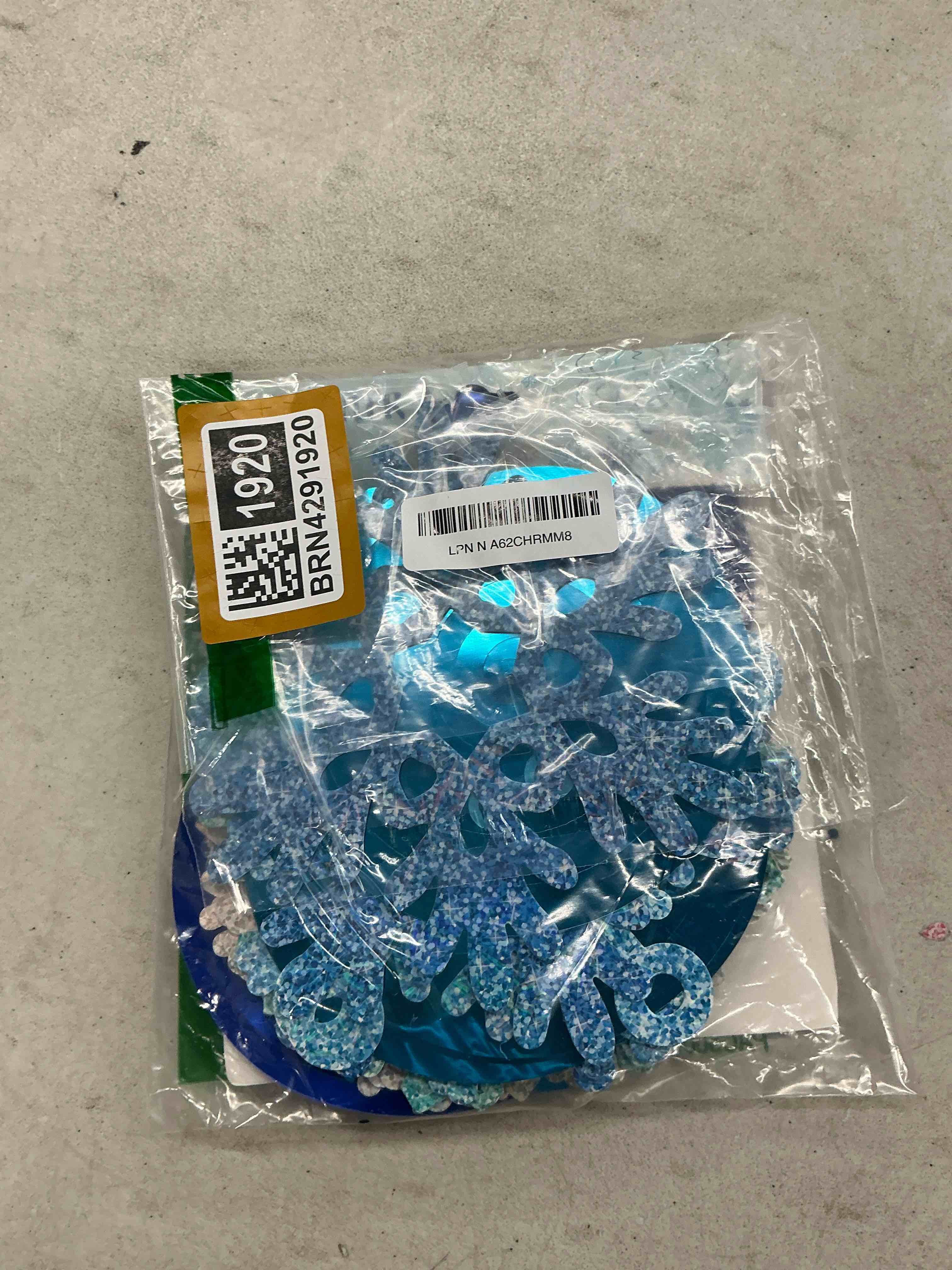 Condition photo showing Good Condition for 30pcs glitter snowflake hanging swirls party decorations, frozen snowflake christmas ceiling streamers birthday party snowflake ornaments garland for winter wonderland xmas new year party snow decor