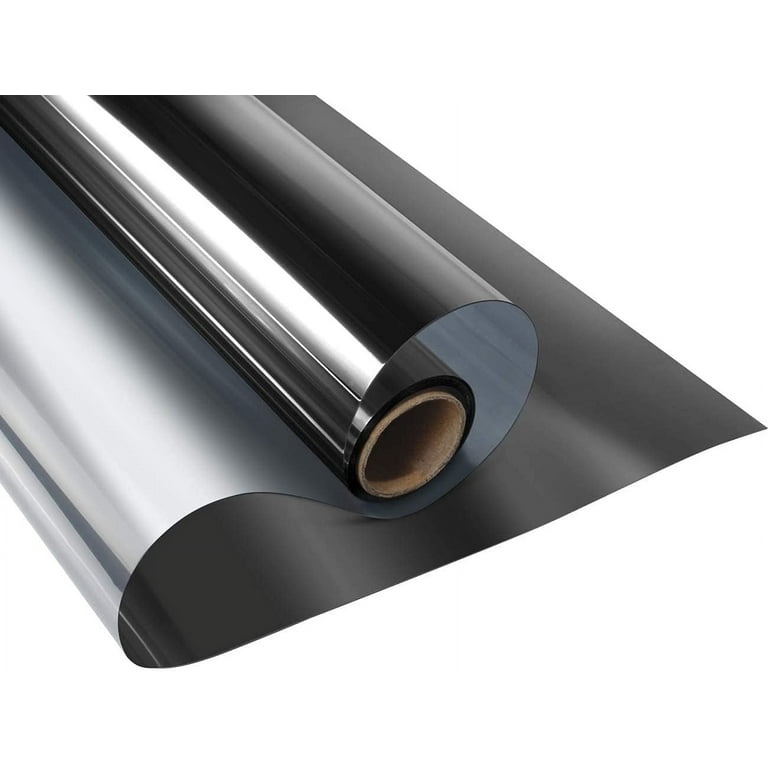 BSHAPPLUS® 35.4"x78.7" One Way Window Film,Tinted Privacy Window Film,Static Window Tint for Automotive Home Office