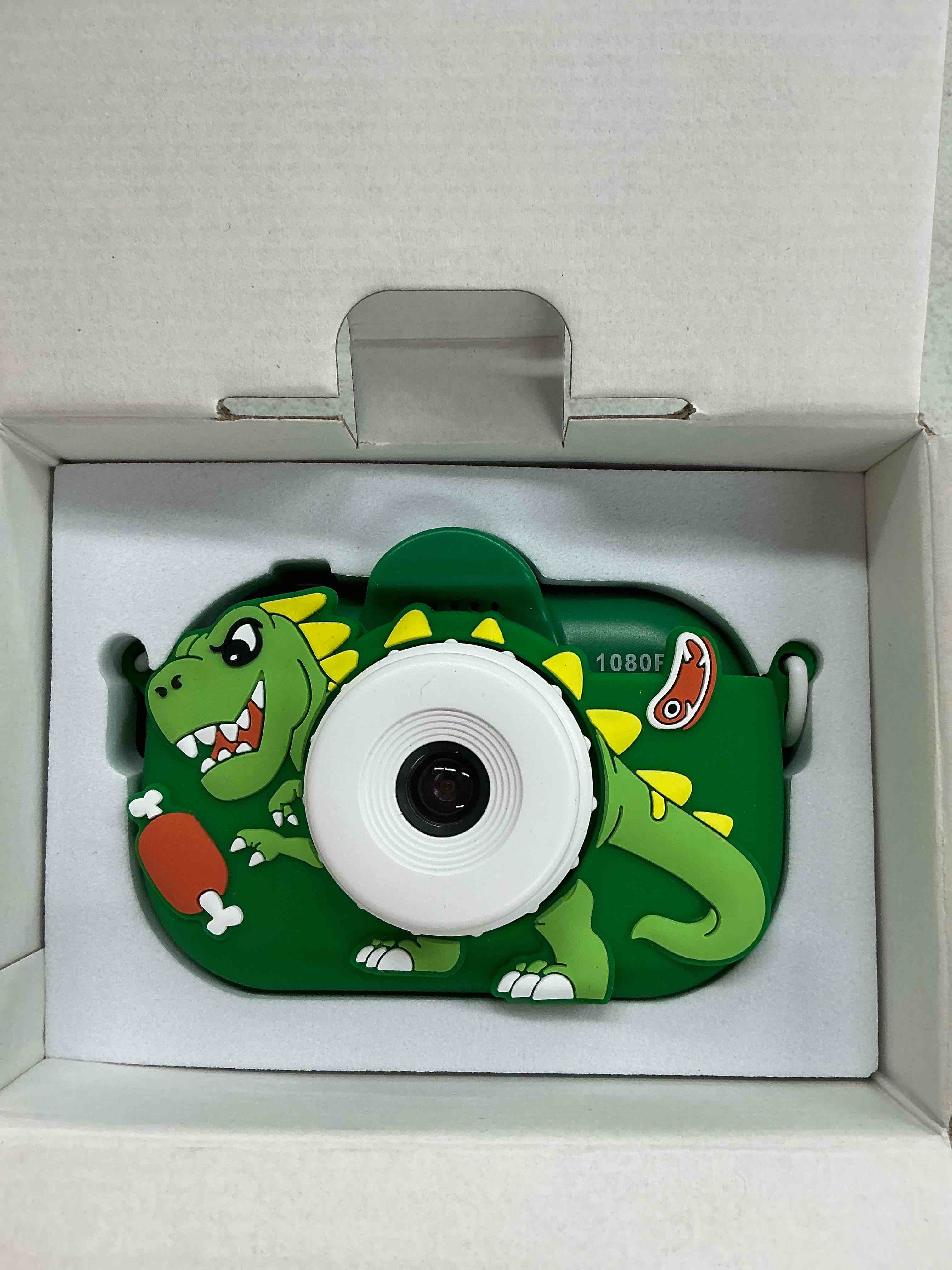Condition photo showing New/Like New for kids camera boys toys for 3 4 5 6 7 8 9 years old boys, 48mp dual lens kids digital camera christmas birthday gifts, 1080p hd video selfie toddler camera with 32g sd card green