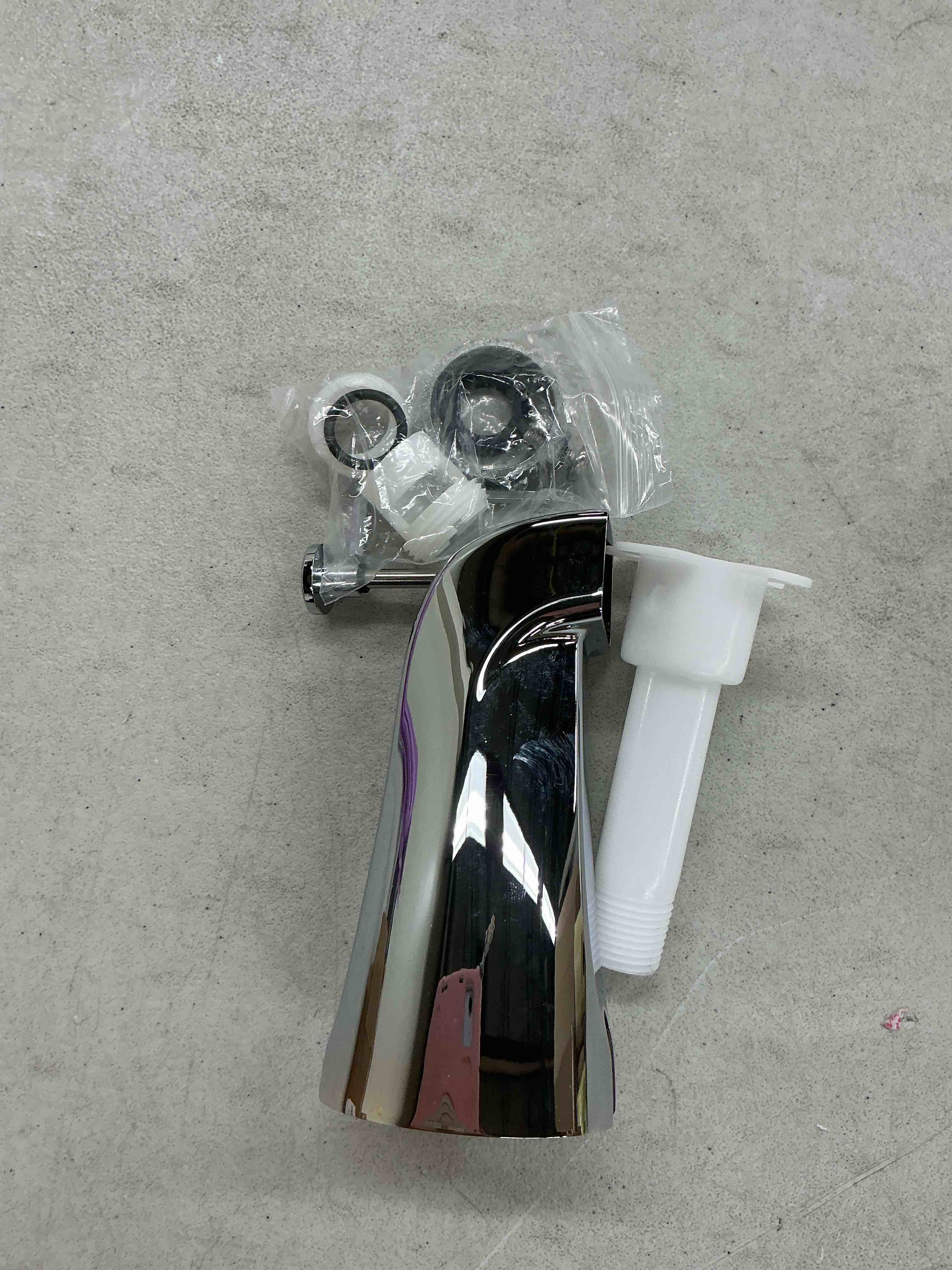 Condition photo showing Good Condition for universal bathtub tub spout with diverter, fits 1/2" slip-fit copper pipe and 1/2" ips & 3/4" ips thread connections, bathroom tub faucet replacement with adapters, ptfe tape and hex wrench (chrome)