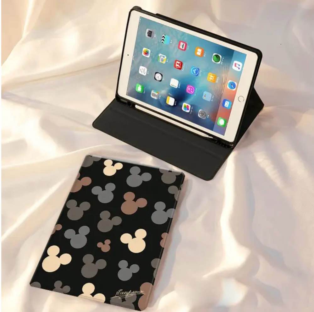 miss adola for ipad air 13 inch m3 2025 & m2 2024 case for ipad pro 12.9 inch 2022/2021/2020/2018 case - folio protector cover with pencil holder cute cool cartoon for boys girls, jihe miki