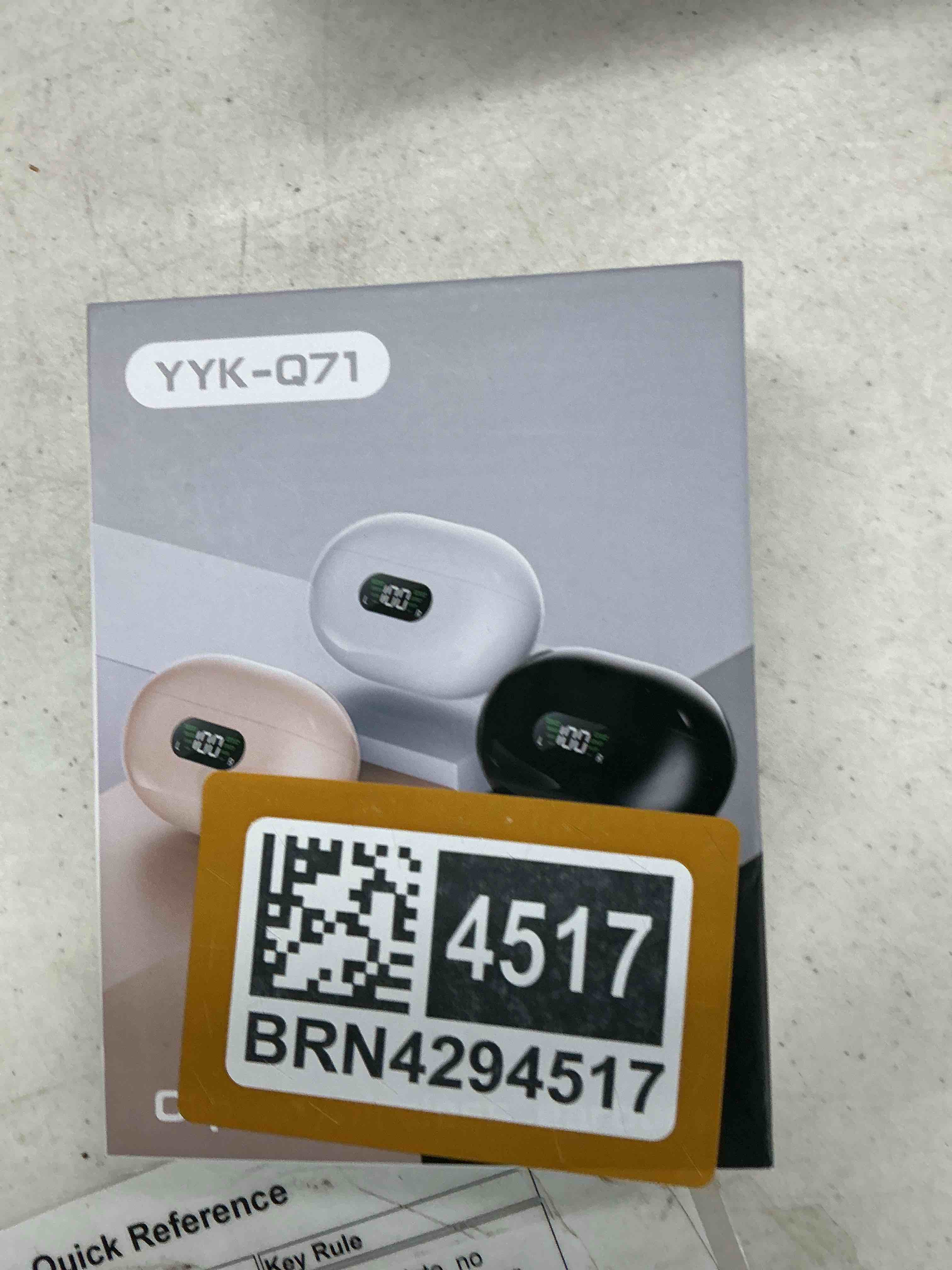 Condition photo showing New/Like New for Open Ear Bone Conduction Headphones Bluetooth 5.3 Clip On Earbuds with Digital Display Charging Case 60 Hours Playtime Sport Earphones Built-in Mic IPX7 Waterproof for Running Fitness Black Q71A Black