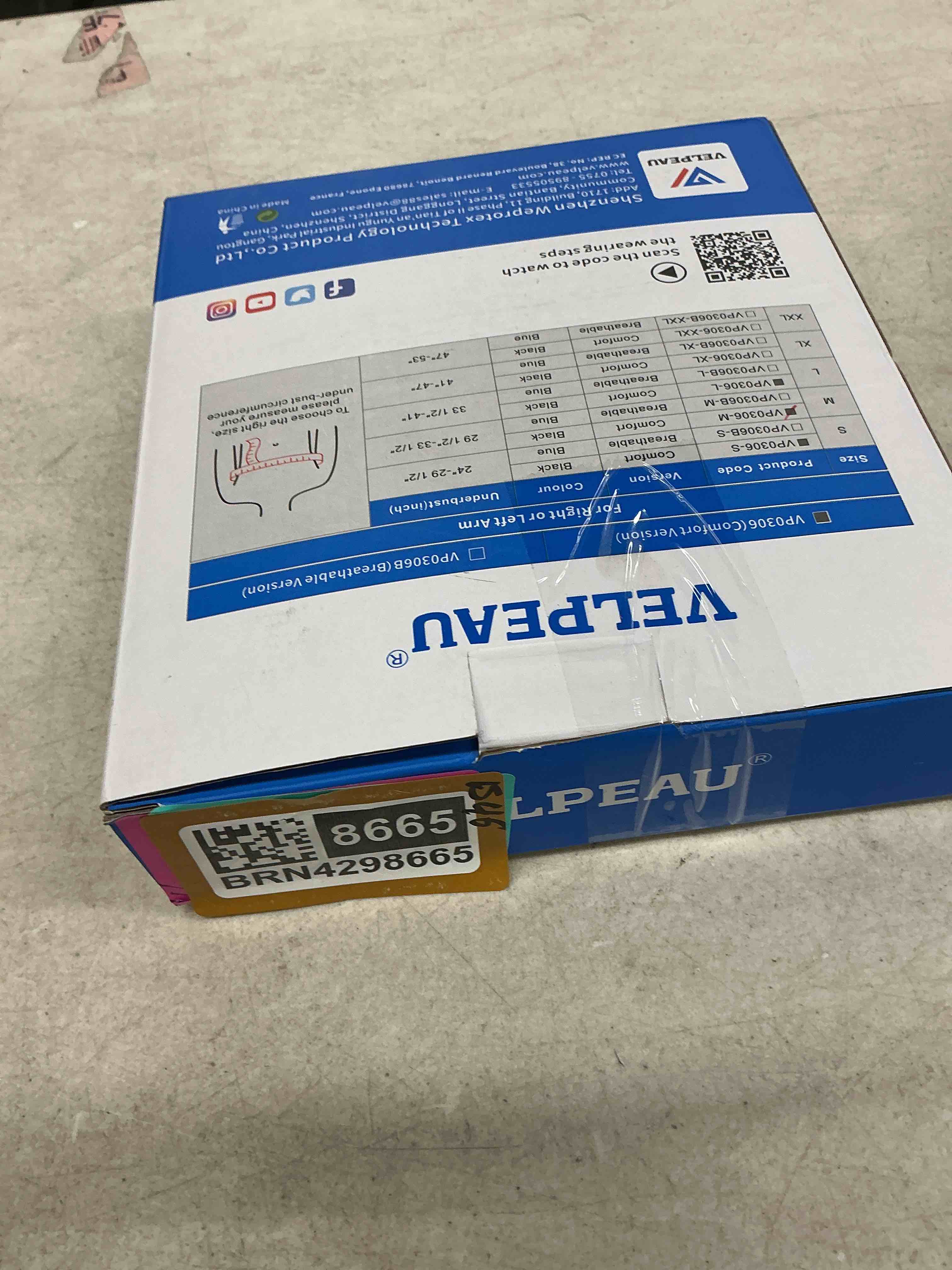 Condition photo showing Good Condition for velpeau arm sling shoulder immobilizer for women and men, fit left or right arm - rotator cuff support brace -medical sling for shoulder, clavicle, elbow injury (comfort type, medium: bust 29.5?-33.5?) medium comfort version