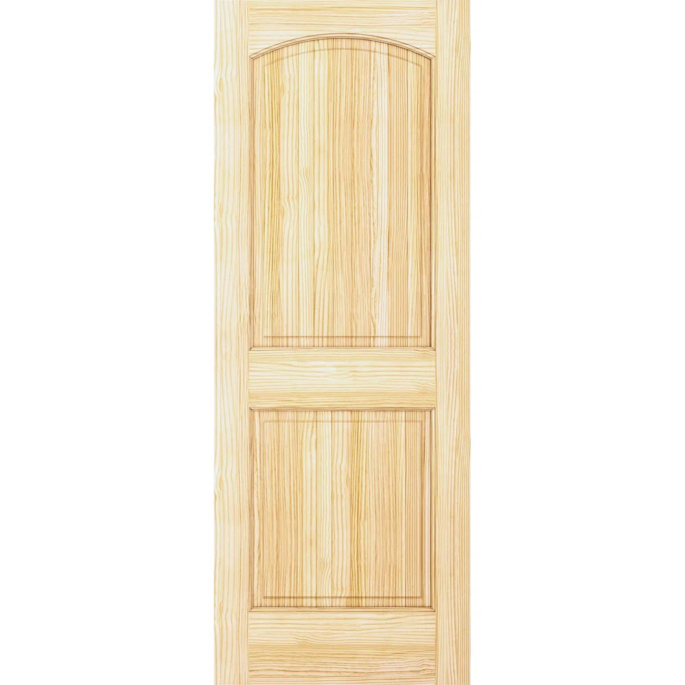 Solid + Manufactured Wood Paneled Unfinished without Installation Hardware Kit Slab Door