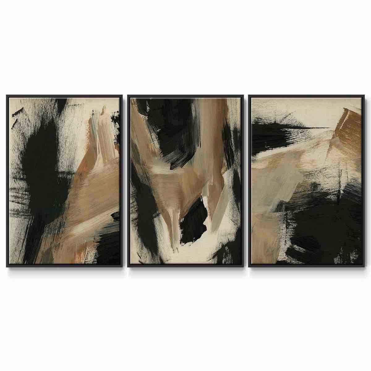 Baked Paintstrokes I " 3 - Pieces (Set of 3)