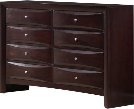 Emily 8 drawer dresser mahogany