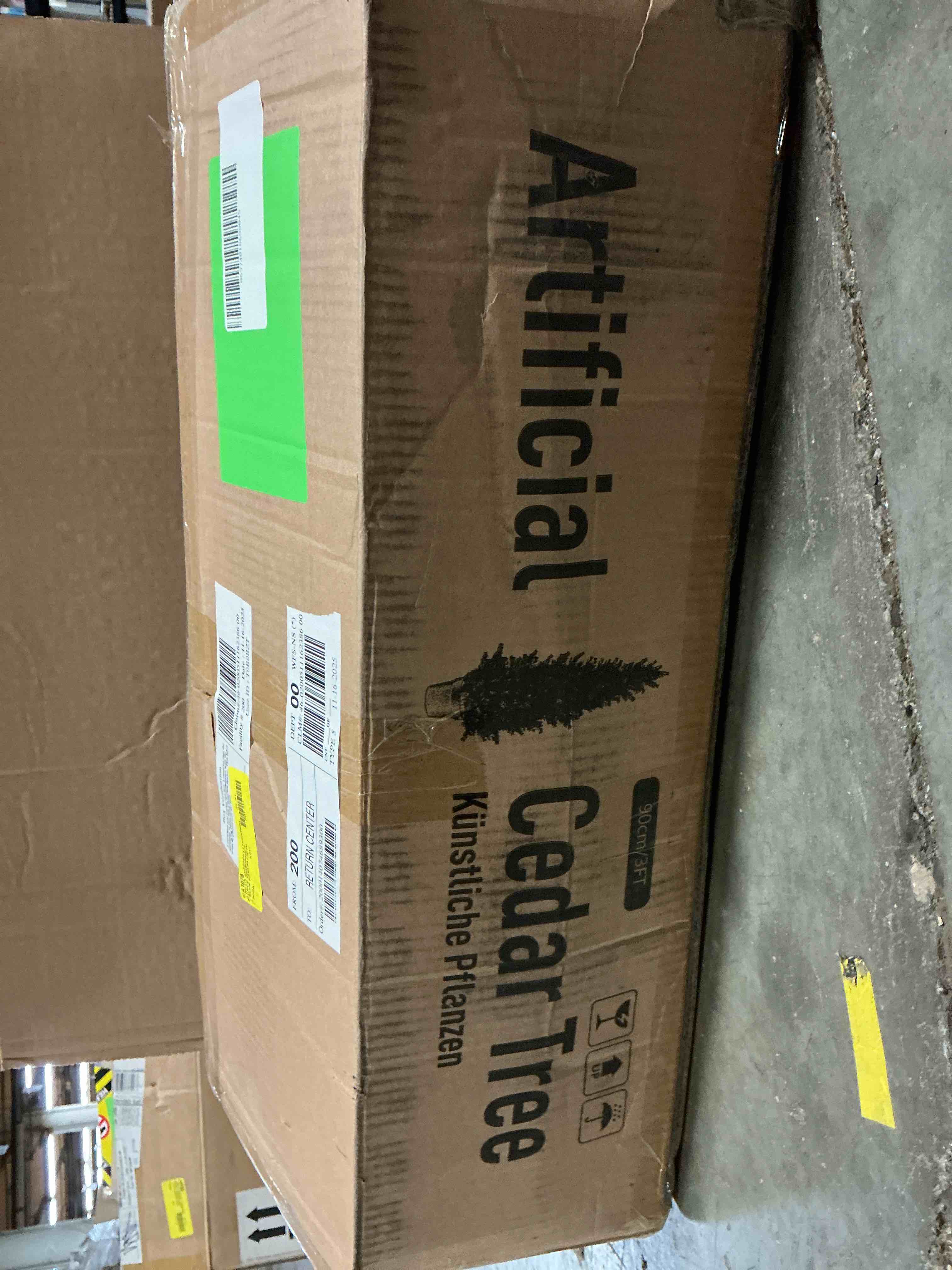 Artificial Cedar Tree 2 Pack 3 ft Outdoor Artificial Topiary Cedar Plants Fake Tree UV Rated Potted Plants for Porch Decor Faux Pine Tree for Perfect Housewarming Gift