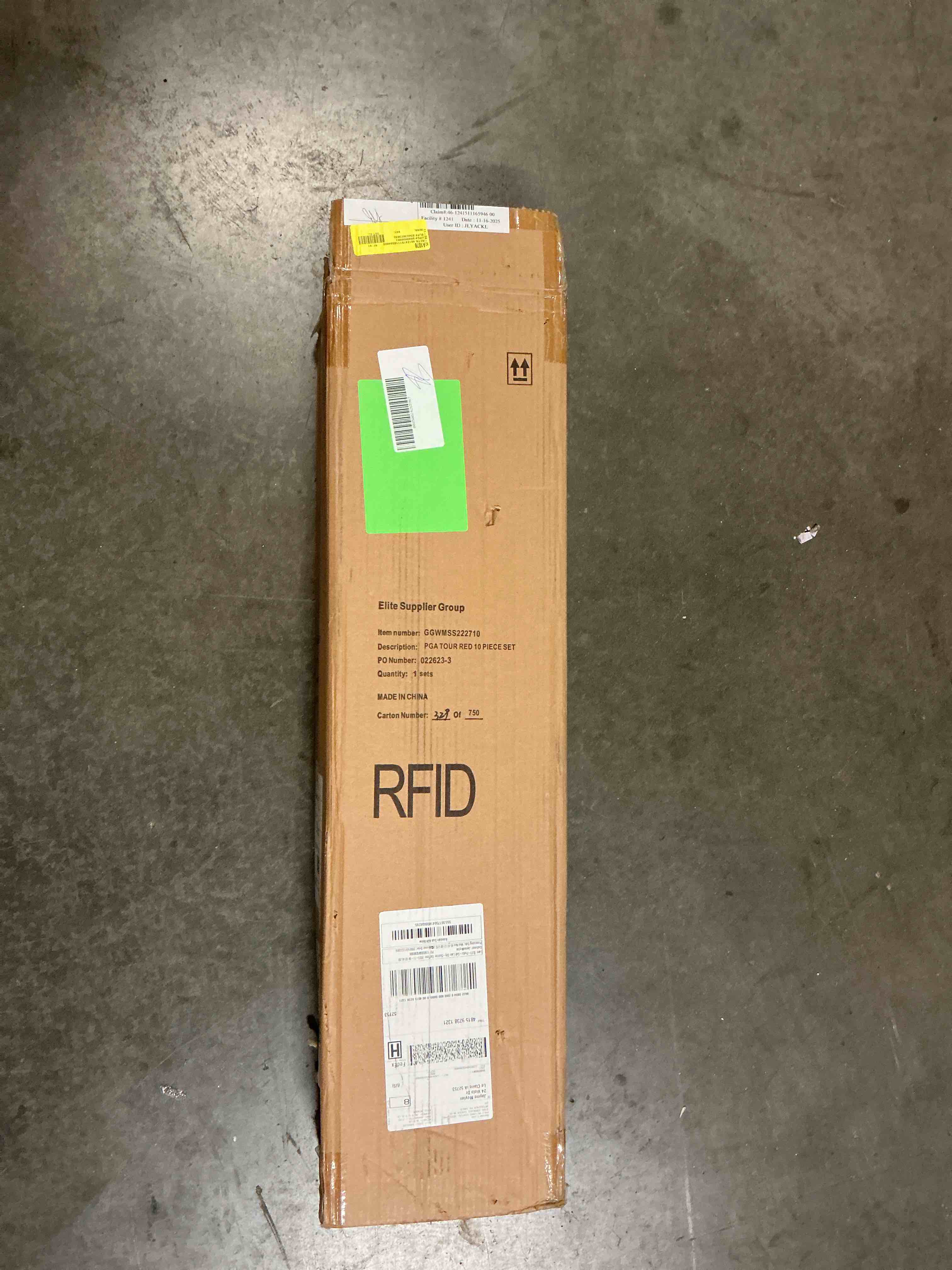 PGA Tour Right Hand 10 Piece Kids Golf Club Set; with Stand Bag Player Height 4'1 - 4'8", Ages 5-8