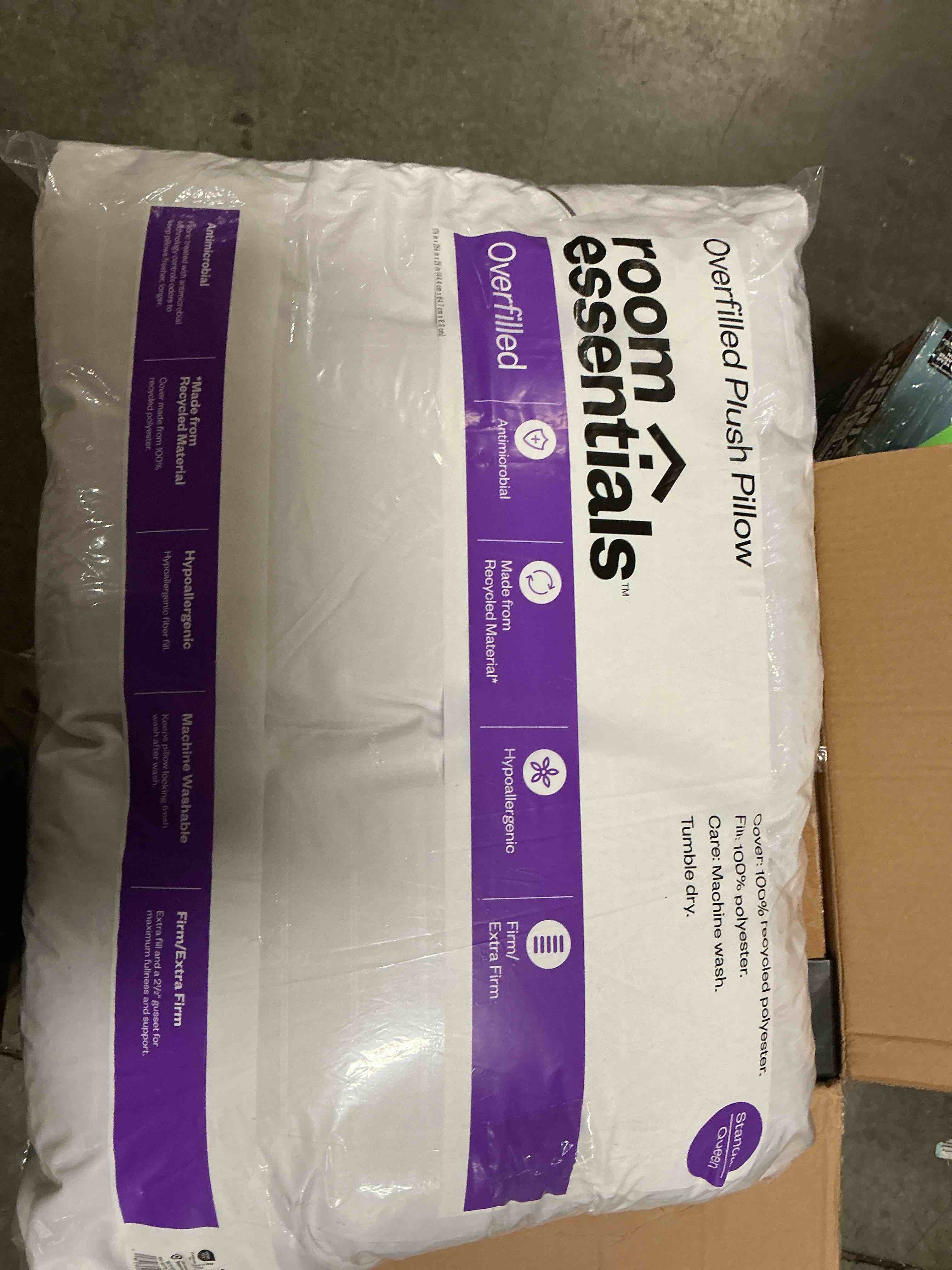 Standard/Queen Overfilled Plush Bed Pillow - Room Essentials™