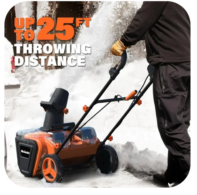 MAXLANDER Snow Blower Cordless, 40V 20-Inch Brushless Cordless Snow Blower with Dual LED Lights, 180° Rotating Chute, Electric Snow Blower Battery Powered?2 x 4.0Ah Batteries and Charger Included?
