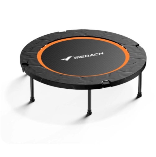 MERACH Mini Trampoline, 40 inch Foldable Trampoline for Kids & Adult, Exercise Rebounder, Round Small Trampoline Gift, 330lbs Capacity