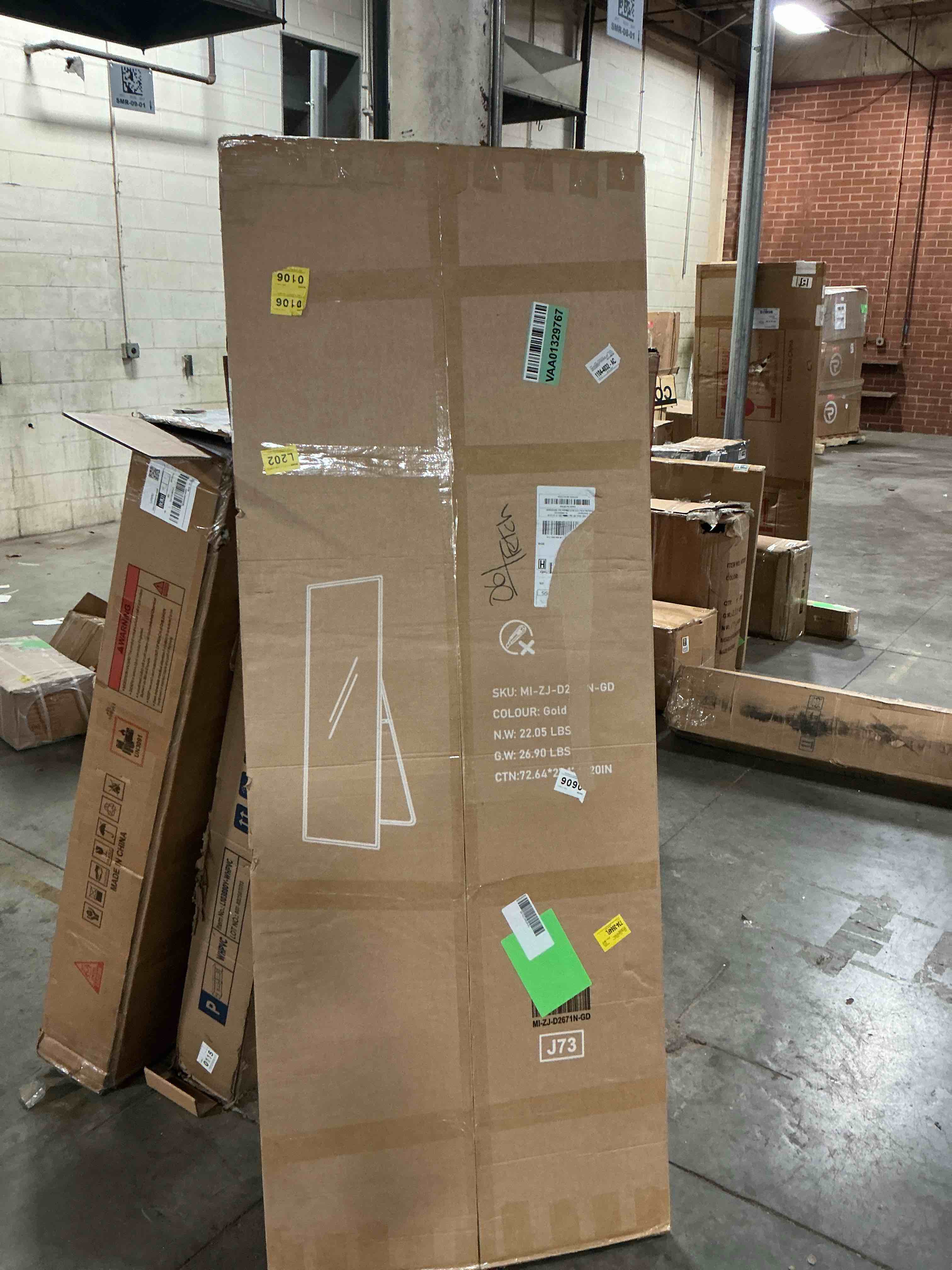 EDX Full Length Mirror 71"x26" Full Body Mirror Rectangle Free Standing Wall Mounted Leaning Hanging Full body Mirrors, Gold