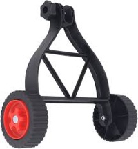 Lithium Lawn Mower Support Wheel Height Adjustable Portable Universal String Trimmer Support Wheel for Gardening