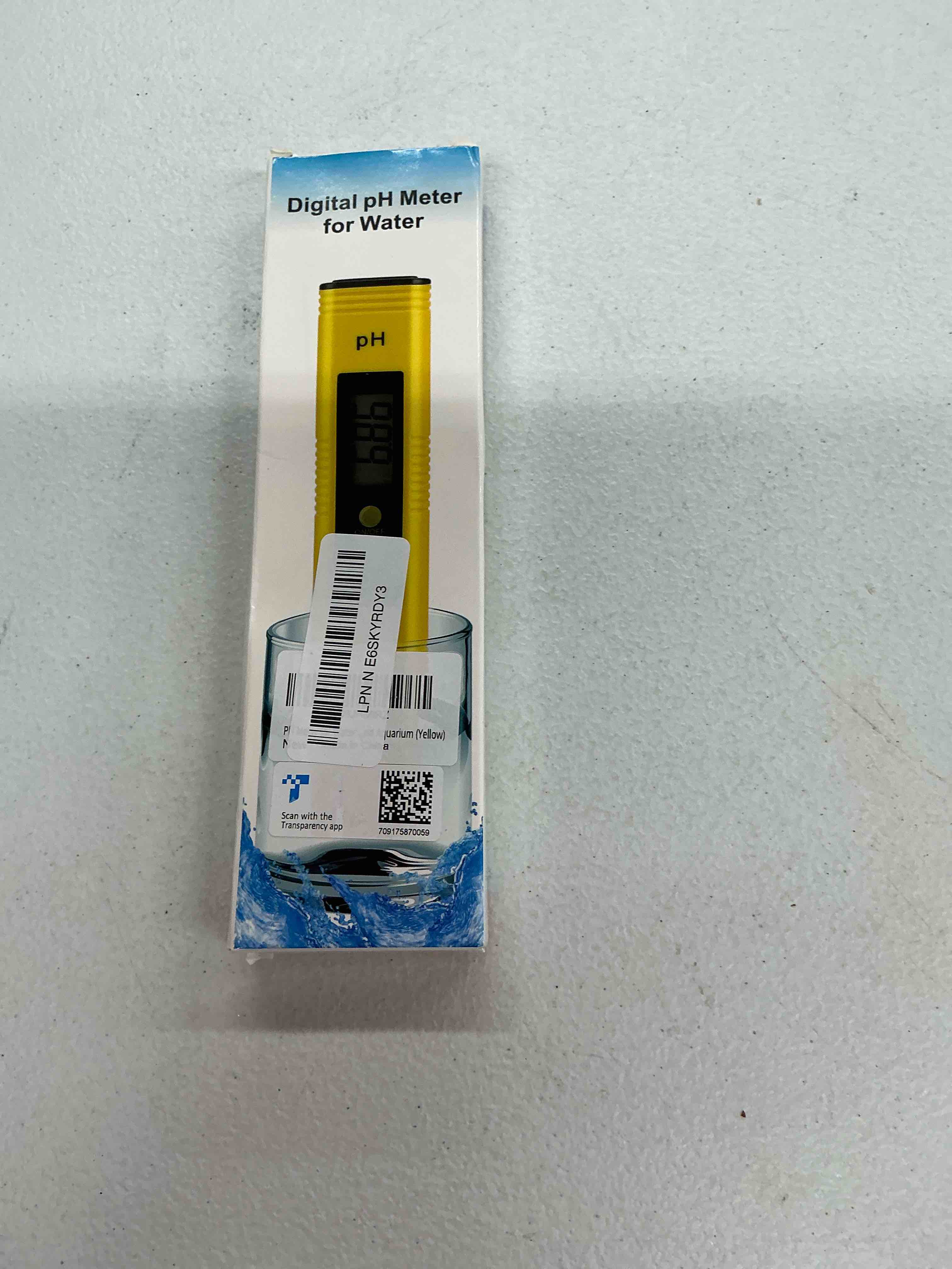 Condition photo showing Good Condition for digital ph meter tester pen for water, pre-calibrated, high accuracy ±0.01, 0–14 ph range, pocket size for drinking water, pool, aquarium & hydroponics (yellow) normal yellow 1