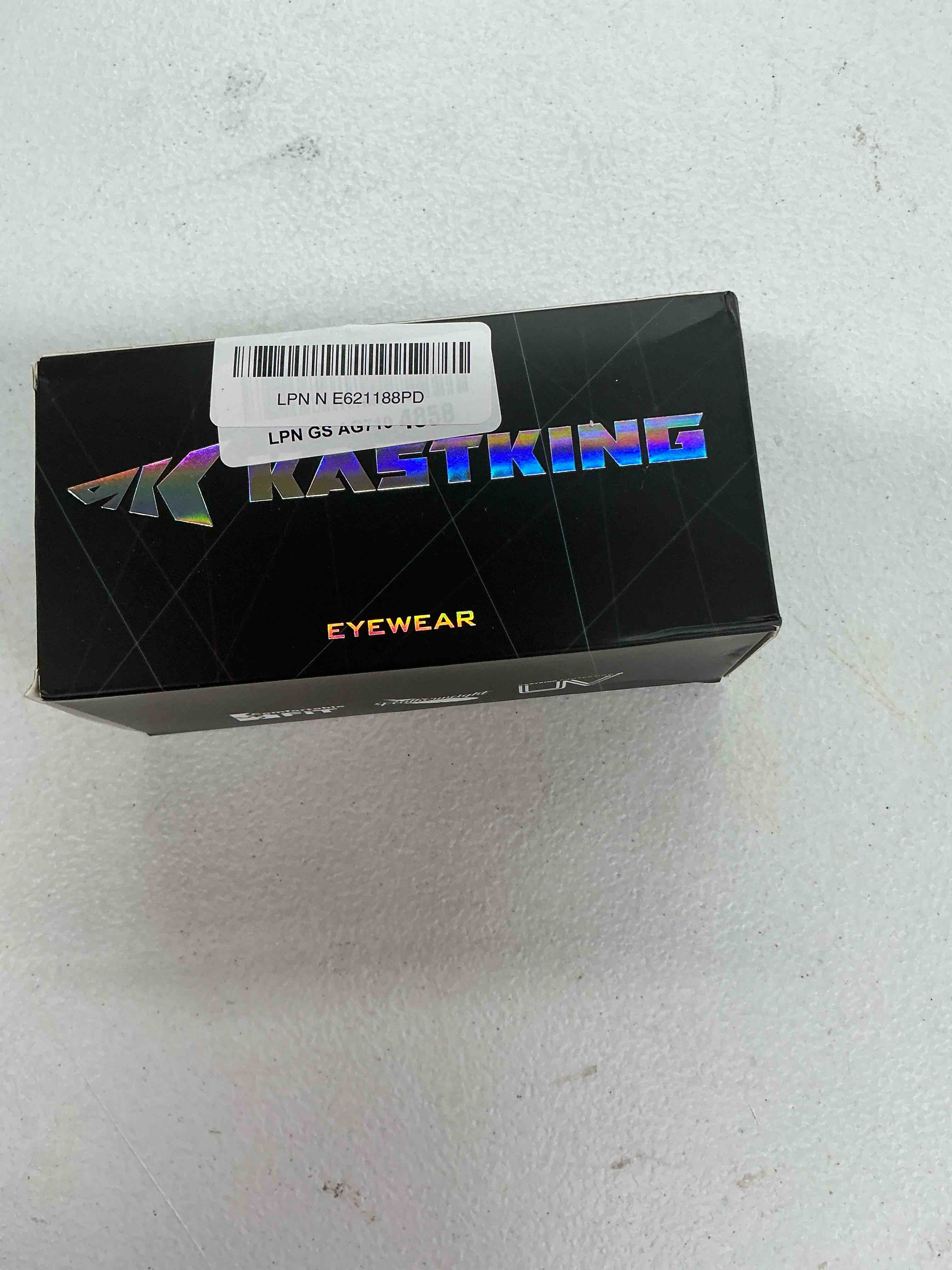 Condition photo showing Good Condition for kastking gauley polarized sunglasses with purivex protective lens coating,uv 400 and wrap design sport fishing sunglasses f: gloss tal light blue frame, ice mirror