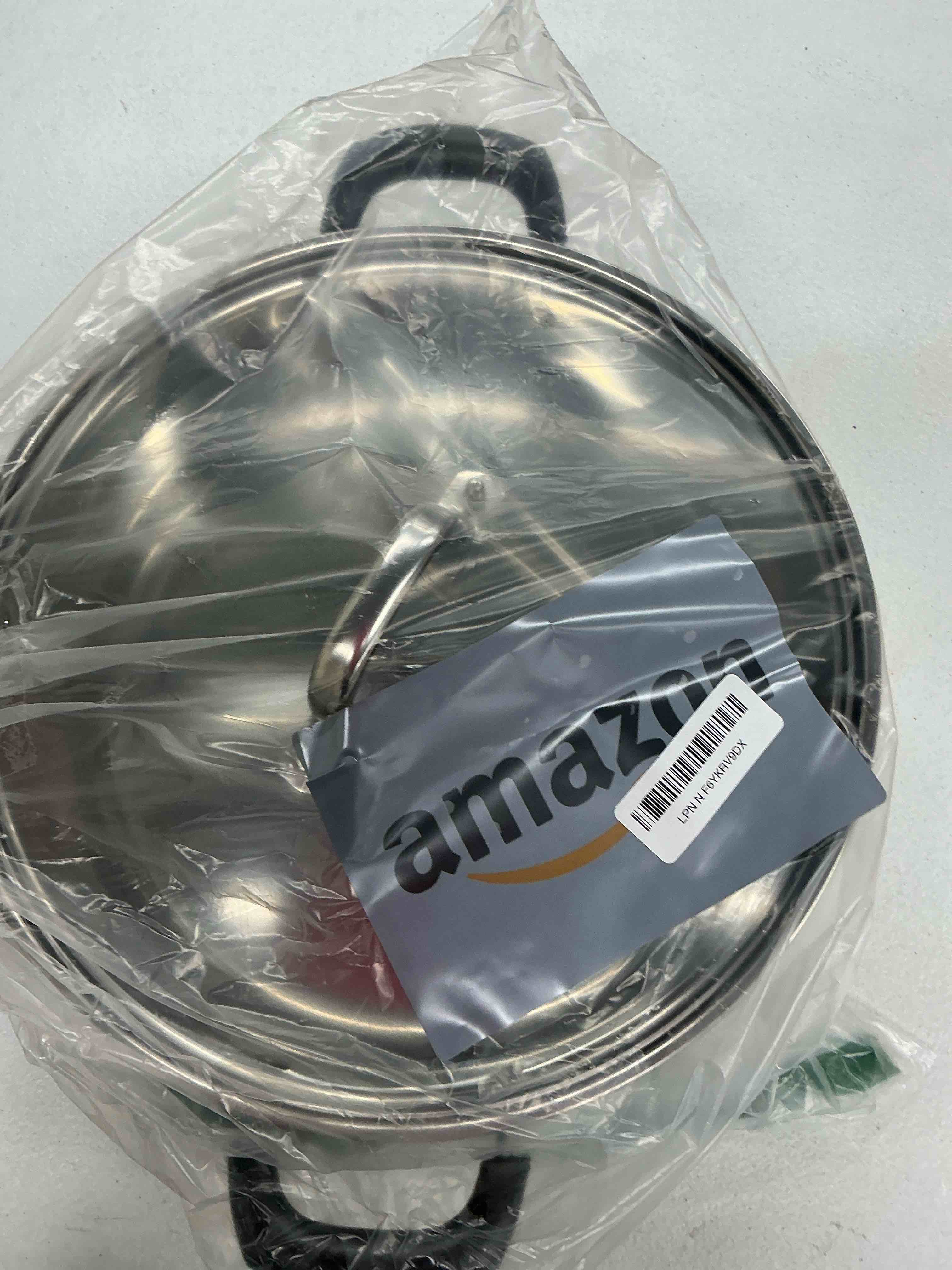Condition photo showing New/Like New for hot pot with divider, shabu shabu hot pots food grade stainless steel chinese dual sided pot set for induction cooktop gas stove | with glass lid, soup ladle, dual-sided hotpot, for kitchen cooking, for induction cooktop gas stove, dishwasher safe