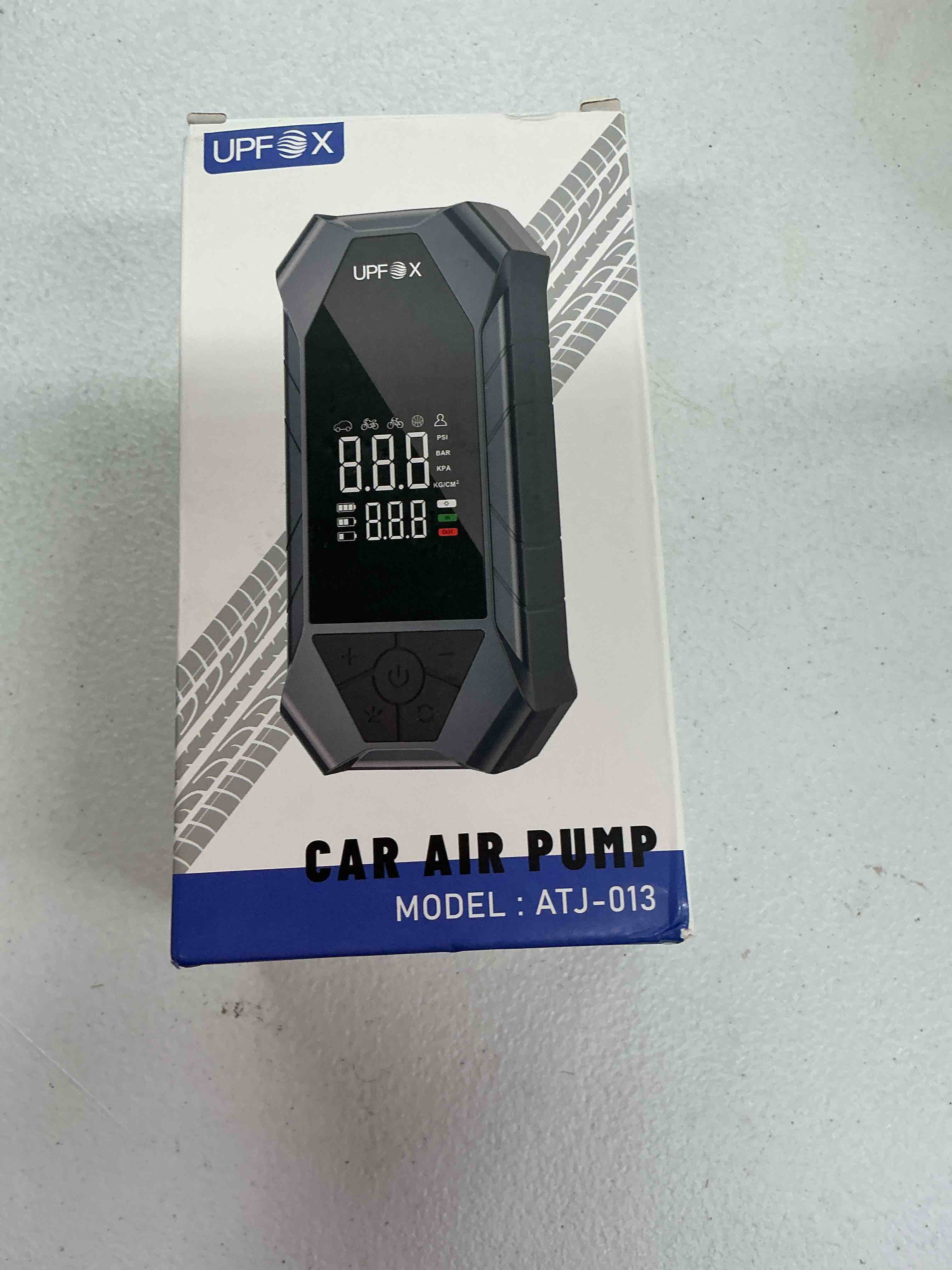 Condition photo showing New/Like New for tire inflator portable air compressor, 150psi digital pump