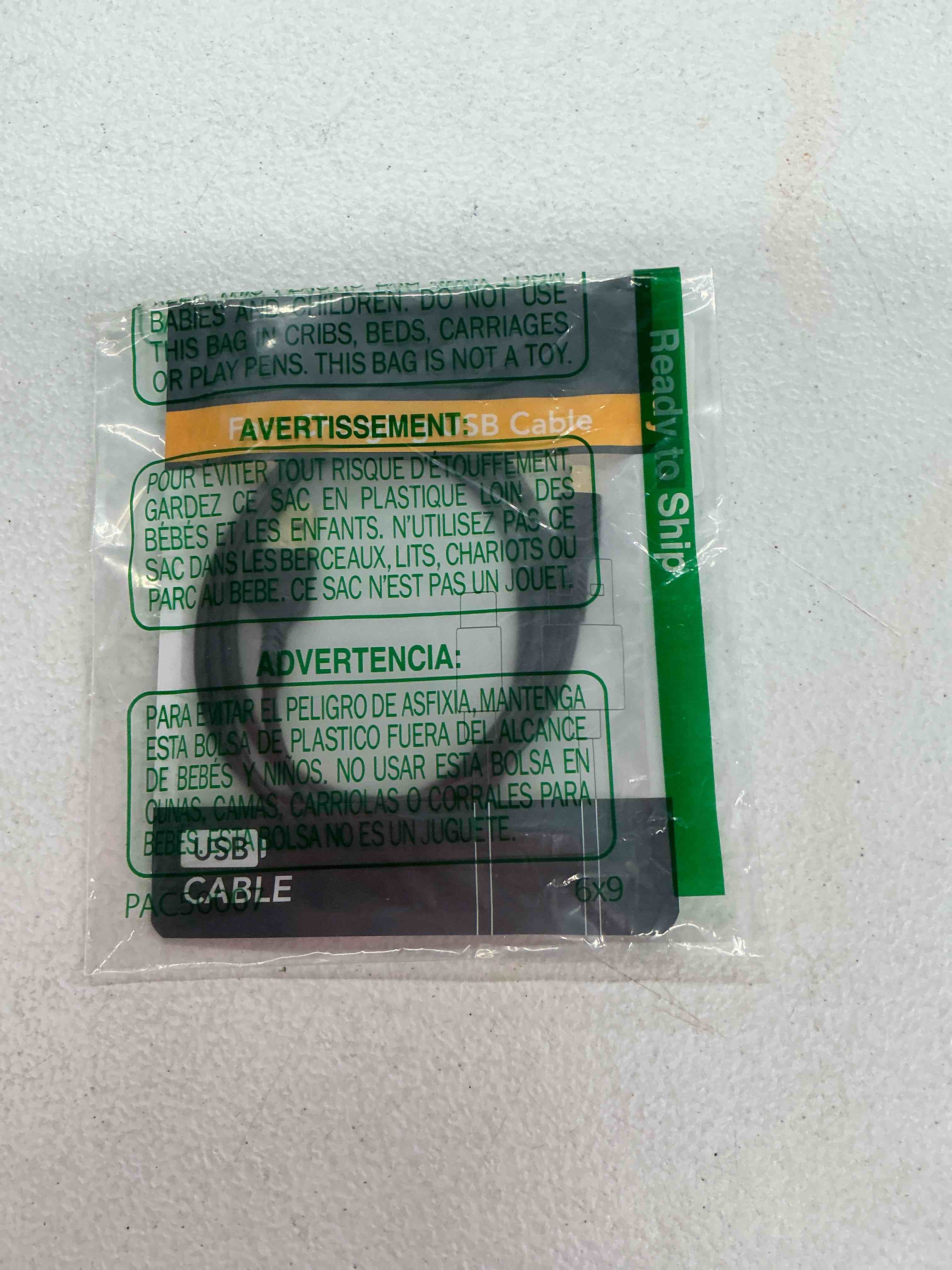 Condition photo showing Good Condition for 3ft mini usb cable, standard usb 2.0 to mini b male charger cord durable usb mini to usb charging cable compatible with ps3 controller, mp3 player, camera, dash cam, garmin gps, hero 3+(black) 3 feet black 1