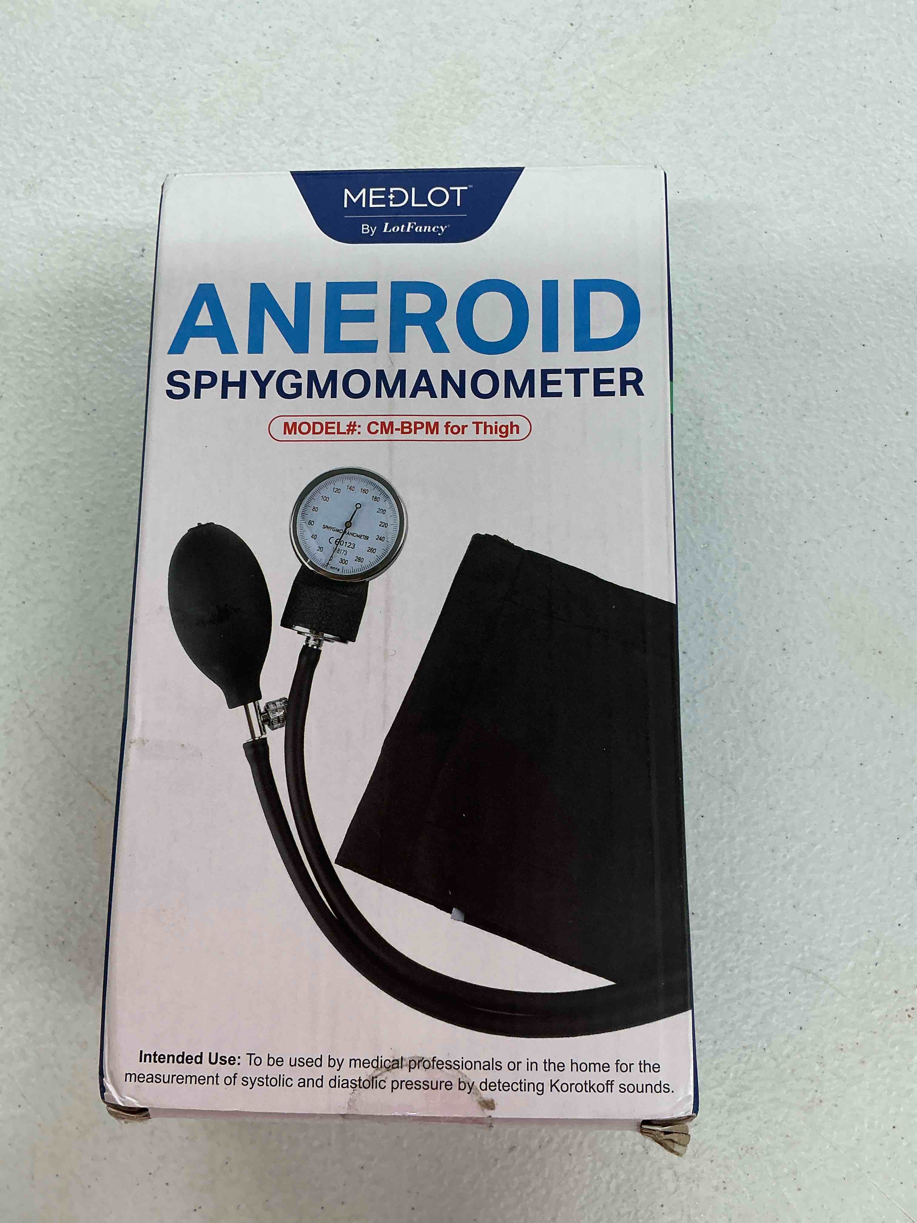 Condition photo showing Good Condition for lotfancy xxl blood pressure cuff manual adult, professional thigh bp cuff 16"-26", extra large adult size sphygmomanometer with carrying case and zero calibration for home use, nursing student, doctor black xl/xxl cuff (16”-26”)