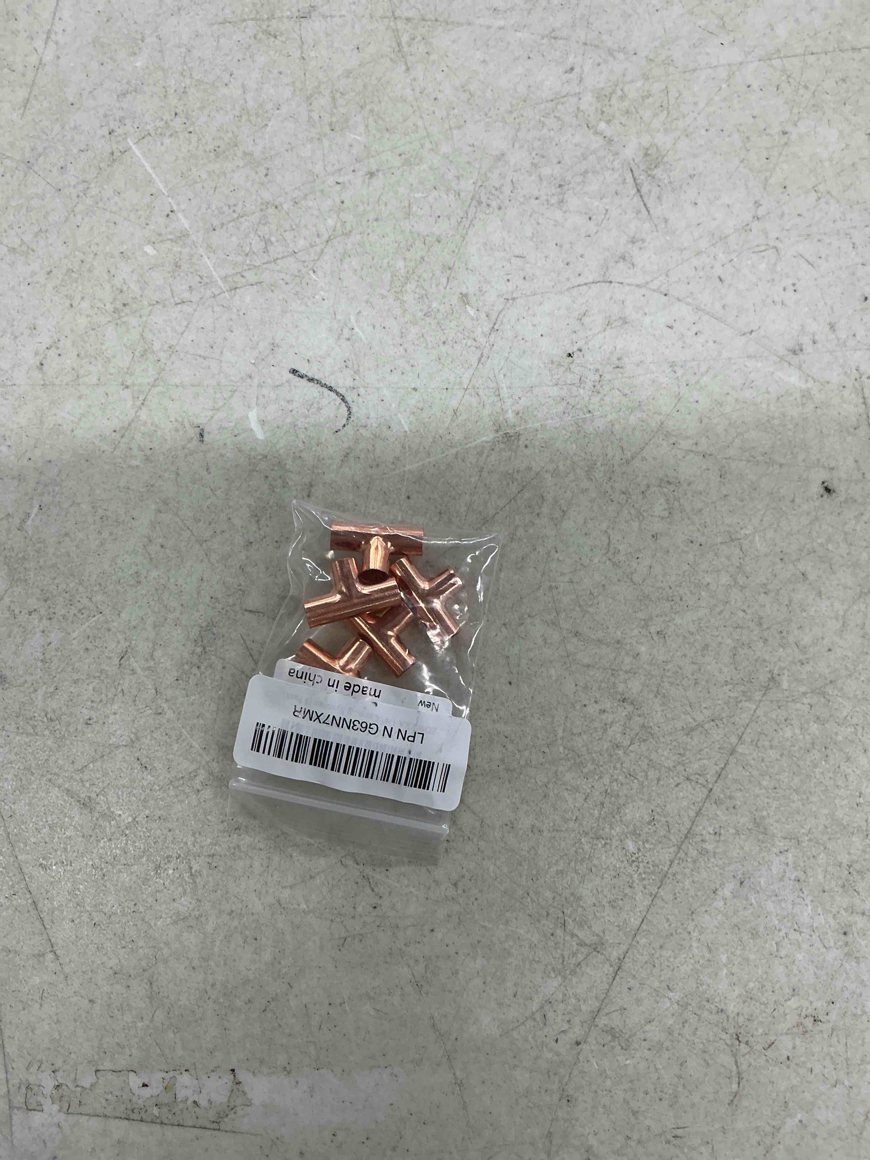 Condition photo showing Good Condition for 1/4" copper tee,copper three-way fitting welding joint, sweat solder connection for residential and commercial plumbing, hvac air conditioning systems (5 pack) 1/4 inch