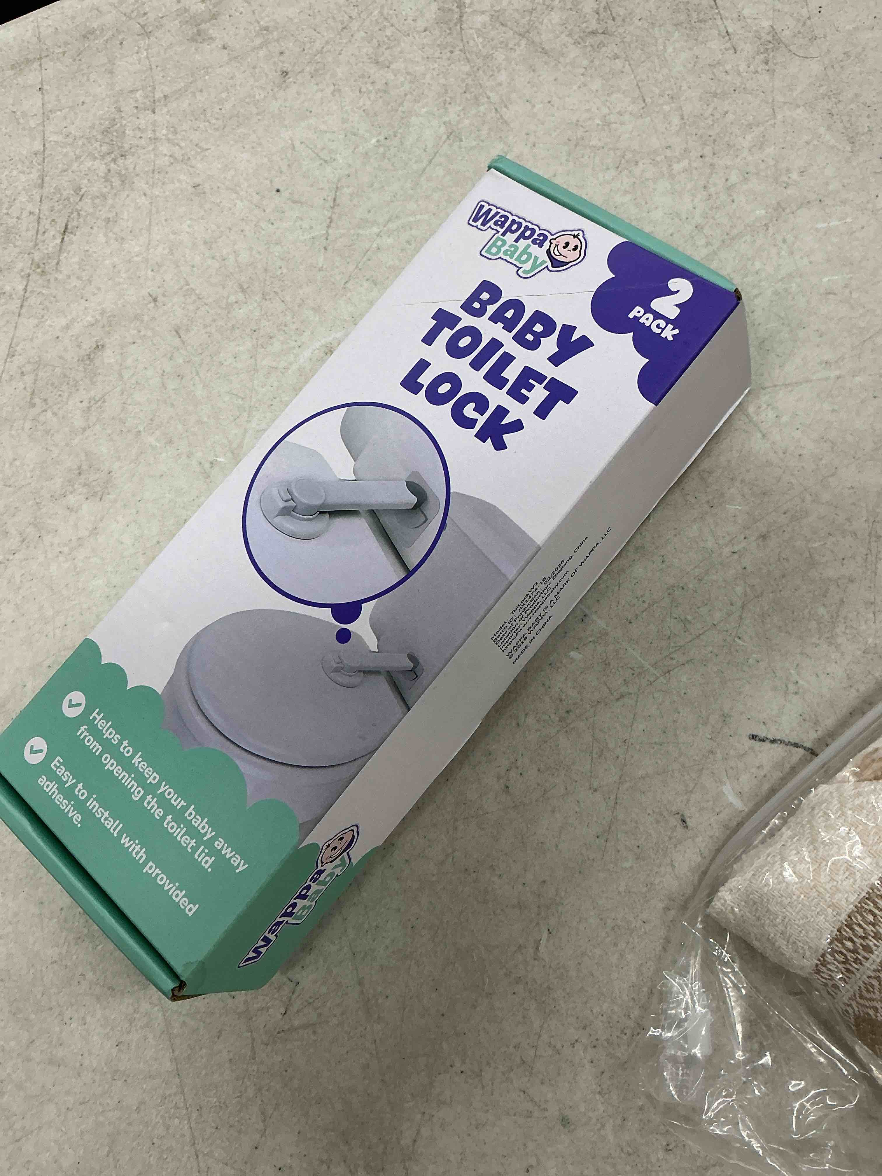 Condition photo showing Good Condition for toilet locks baby proof (2-pack) ideal baby proof toilet lid lock with arm – no tools needed easy installation with 3m adhesive – top safety toilet seat lock – fits most toilets, white 2 count (pack of 1)