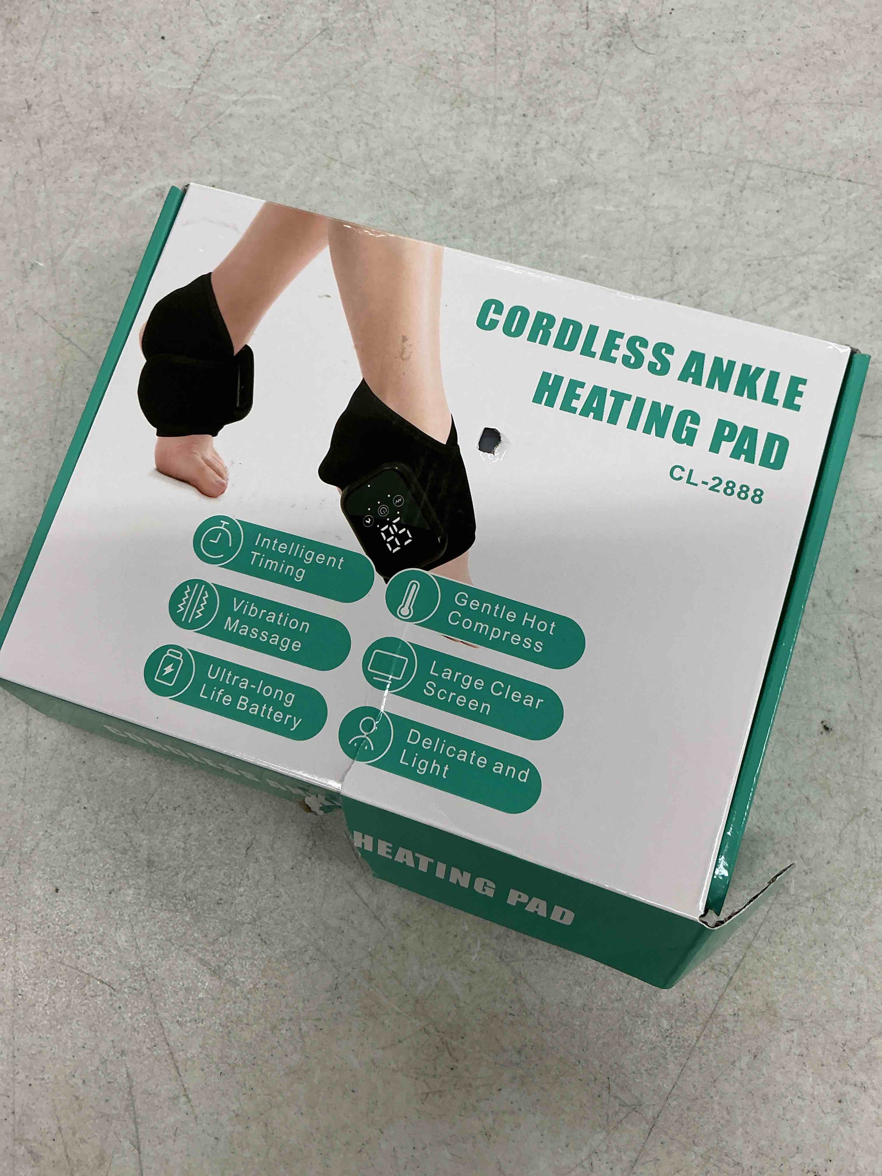 Condition photo showing Good Condition for woloyheatie 2pcs foot massager for neuropathy and plantar fasciitis, cordless foot and ankle massager for heel, arch & ankle relief, portable for home travel use 2pcs gray