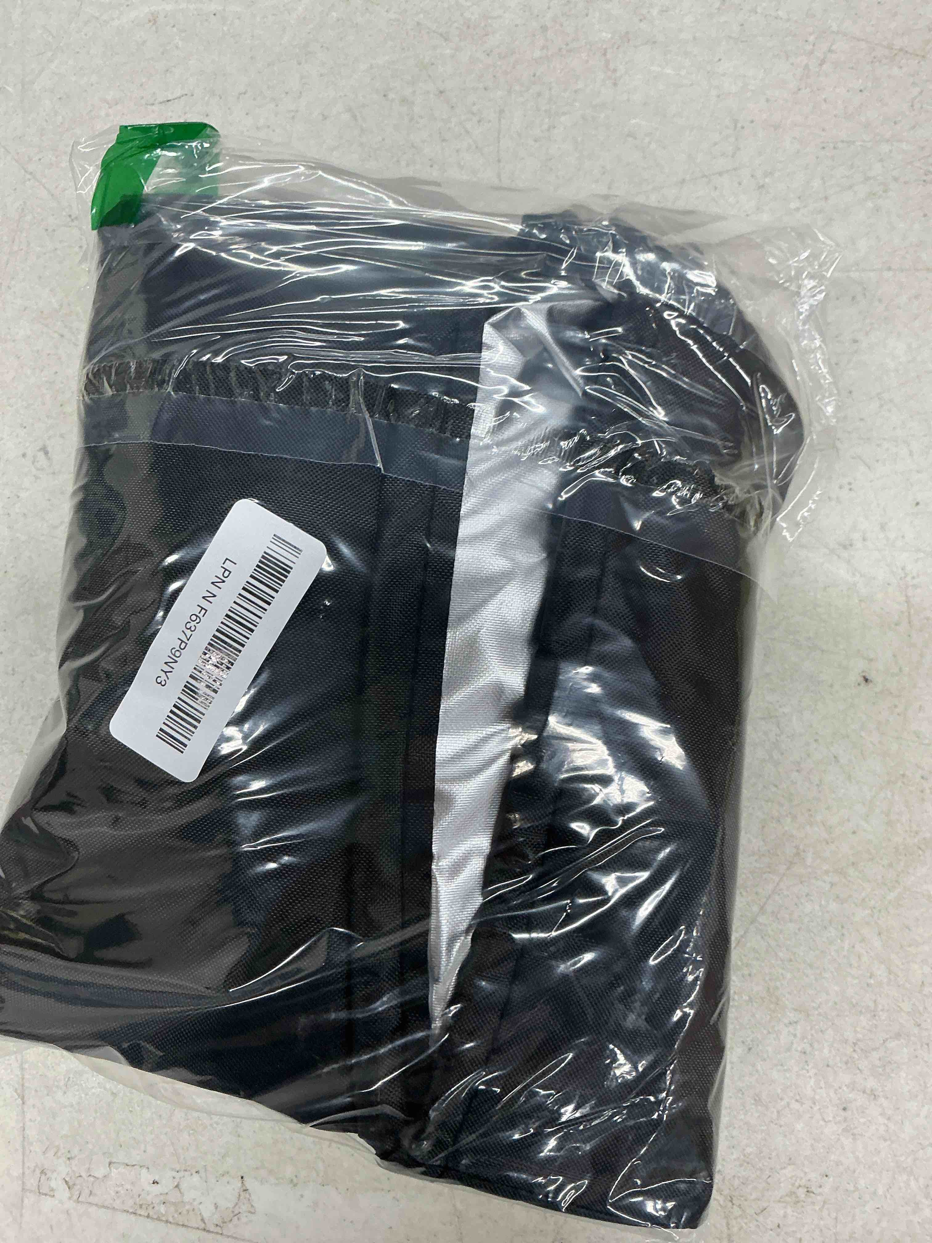 Condition photo showing Good Condition for broadcast spreader cover, 600d heavy duty waterproof hopper cover for 85-100lb fertilizer seed salt spreaders, universal lawn rain guard with elastic hem & reflective handles (26"x26"x10")