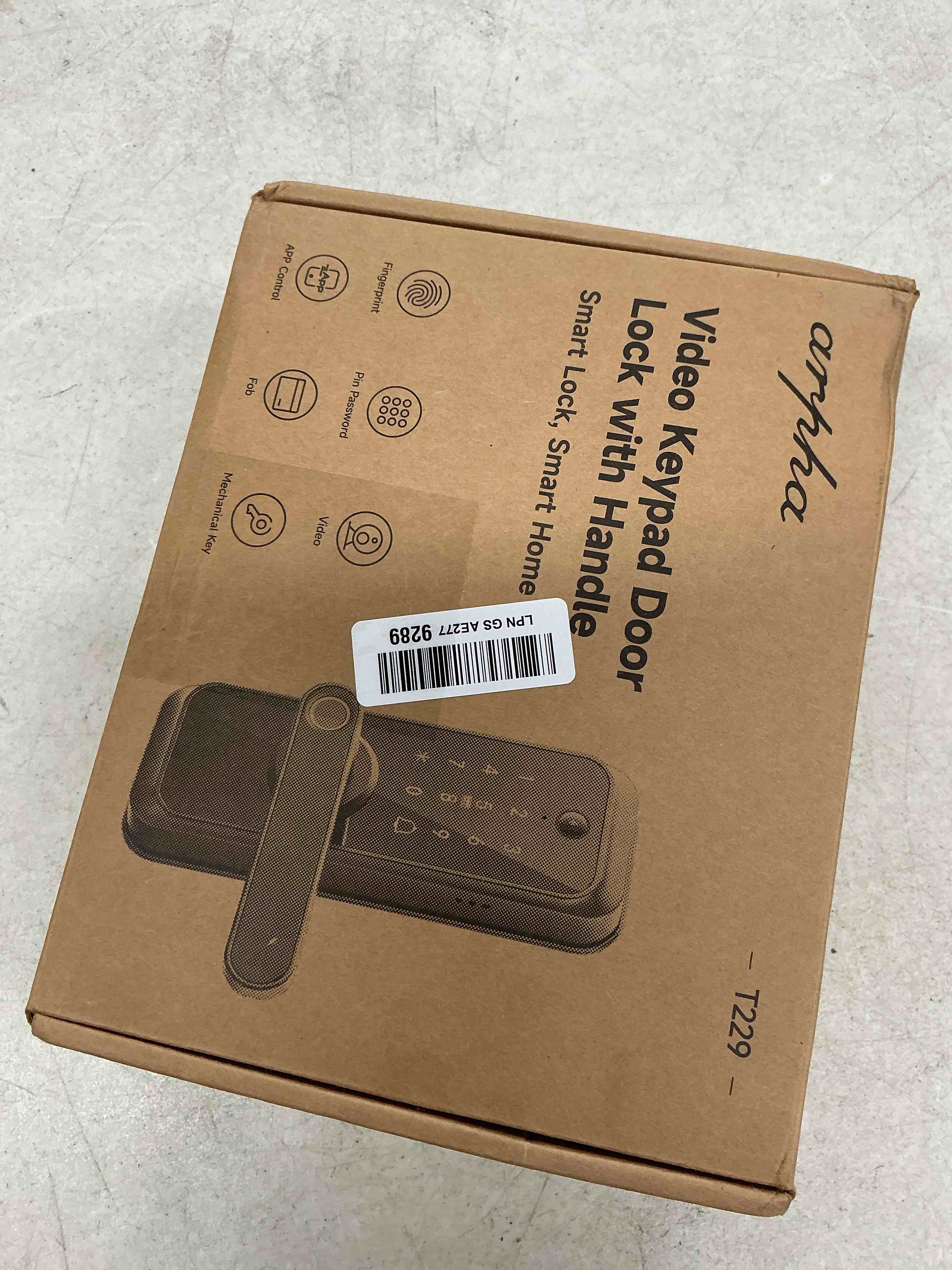 Condition photo showing Good Condition for arpha wifi video smart lock with camera & handle - 6-in-1 keyless entry (fingerprint/app/keypad/fob/key), electric deadbolt door knob for front, built-in wifi, 2-way audio, auto-lock, waterproof - black
