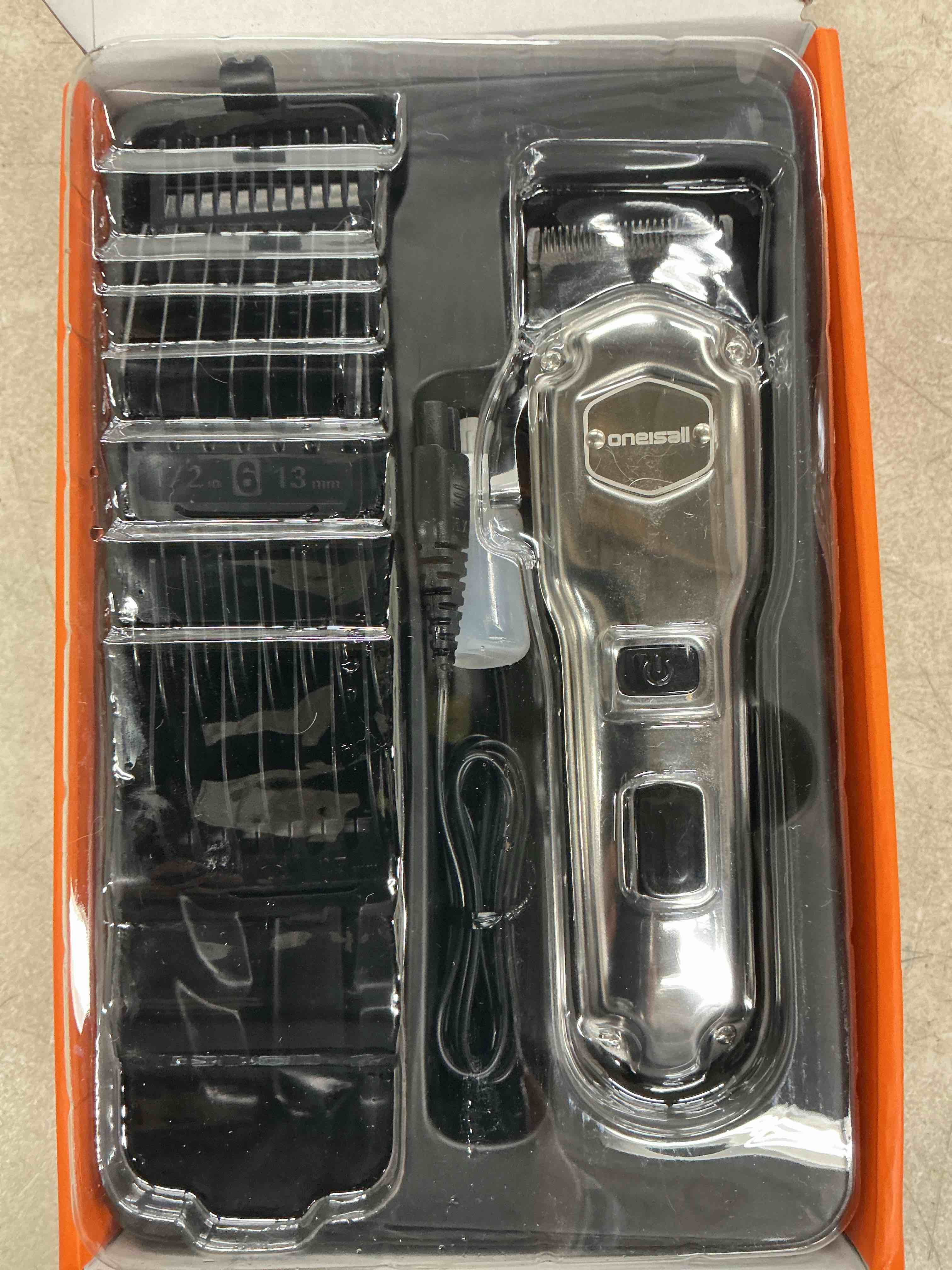 Condition photo showing Good Condition for oneisall dog clippers for grooming for thick heavy coats/low noise rechargeable cordless pet shaver with detachable stainless steel blade/waterproof dog shaver for dogs pets and animals (silver)