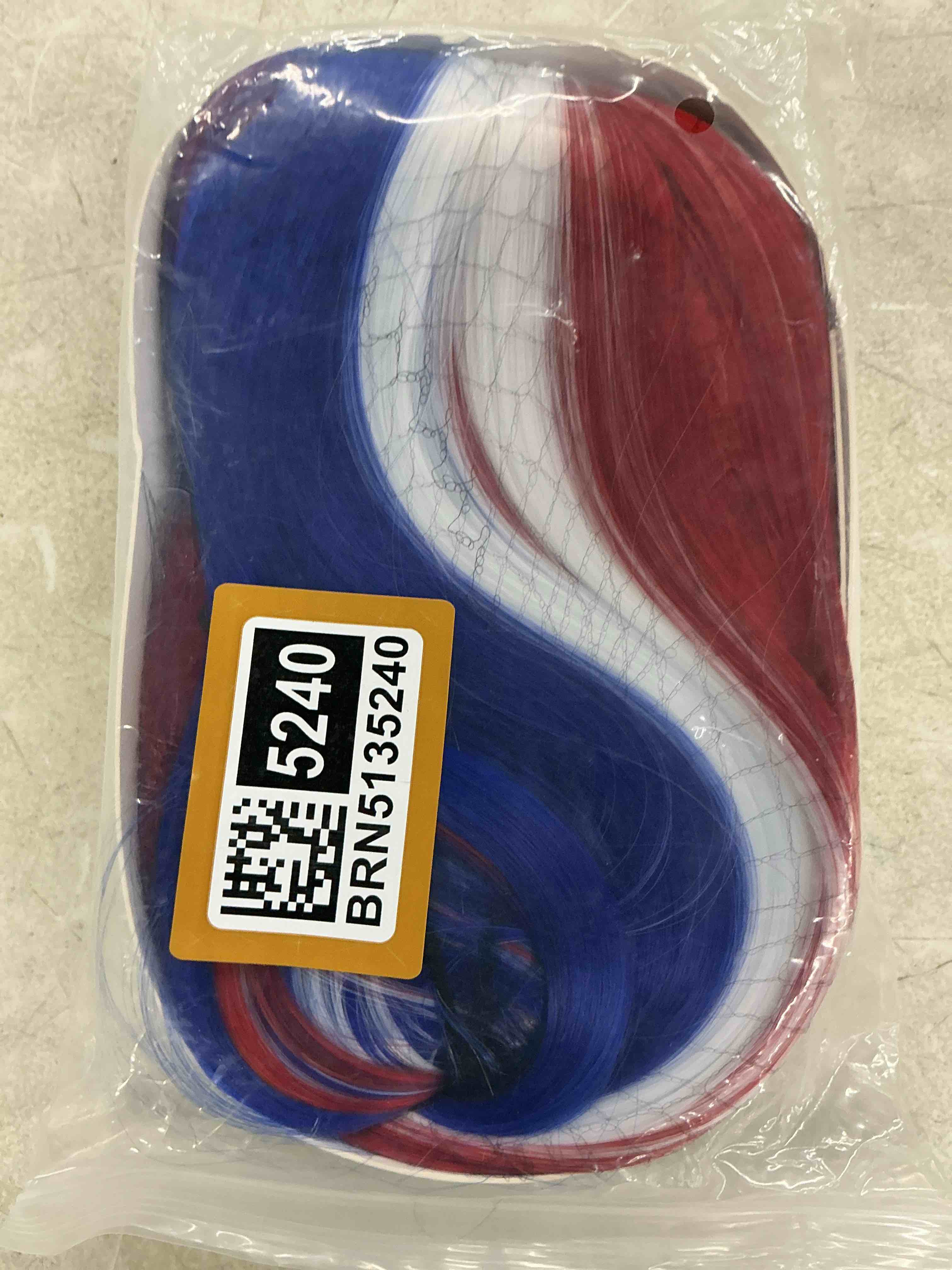 Condition photo showing Good Condition for magqoo red blue white wig with bangs 4th of july wigs for women girls long straight american flag costume wig synthetic heat resistant cosplay