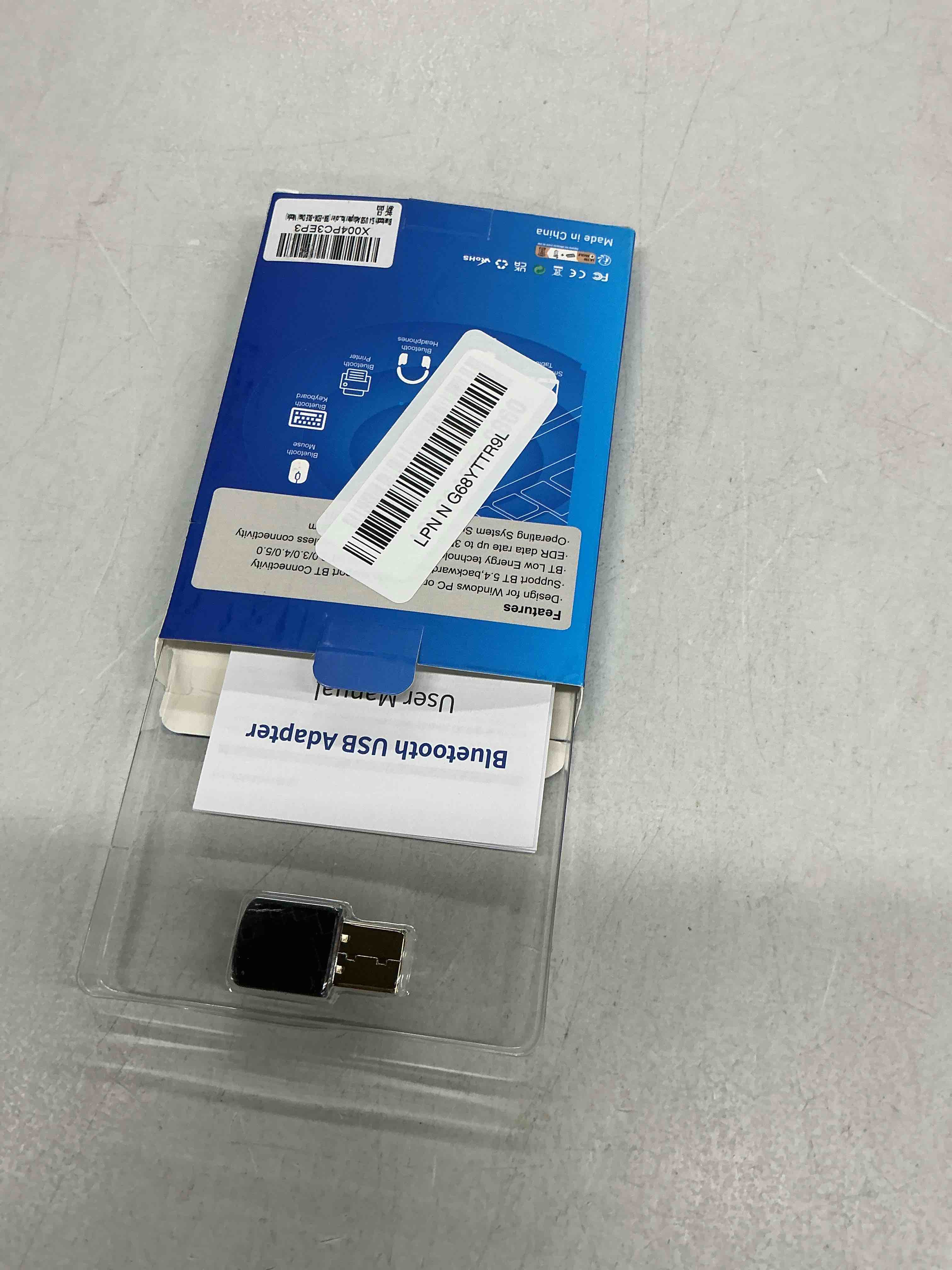 Condition photo showing New/Like New for bluetooth 5.4 usb adapter for pc - wireless dongle transmitter/receiver, plug & play for windows 11/10/7, supports keyboard/mouse/headphones/speakers/game controller (br+edr+ble dual mode) bt5.4