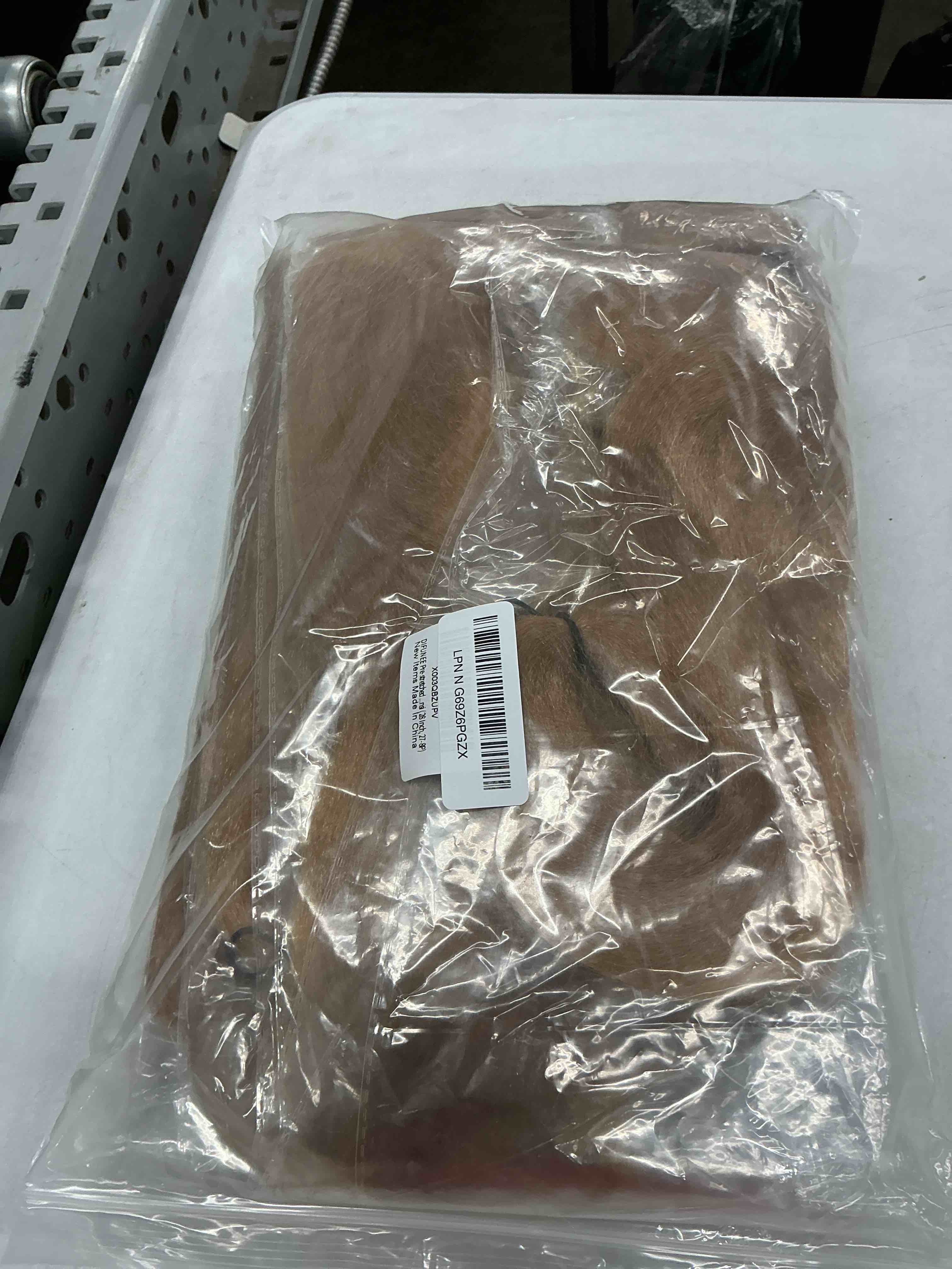 Condition photo showing Good Condition for pre-stretched braiding hair - 28 inch 8 packs long blonde braiding hair for twist or box braids, yaki texture hot water setting synthetic braiding hair extensions (28 inch, 27#-8p) 28 inch (pack of 8) 27#
