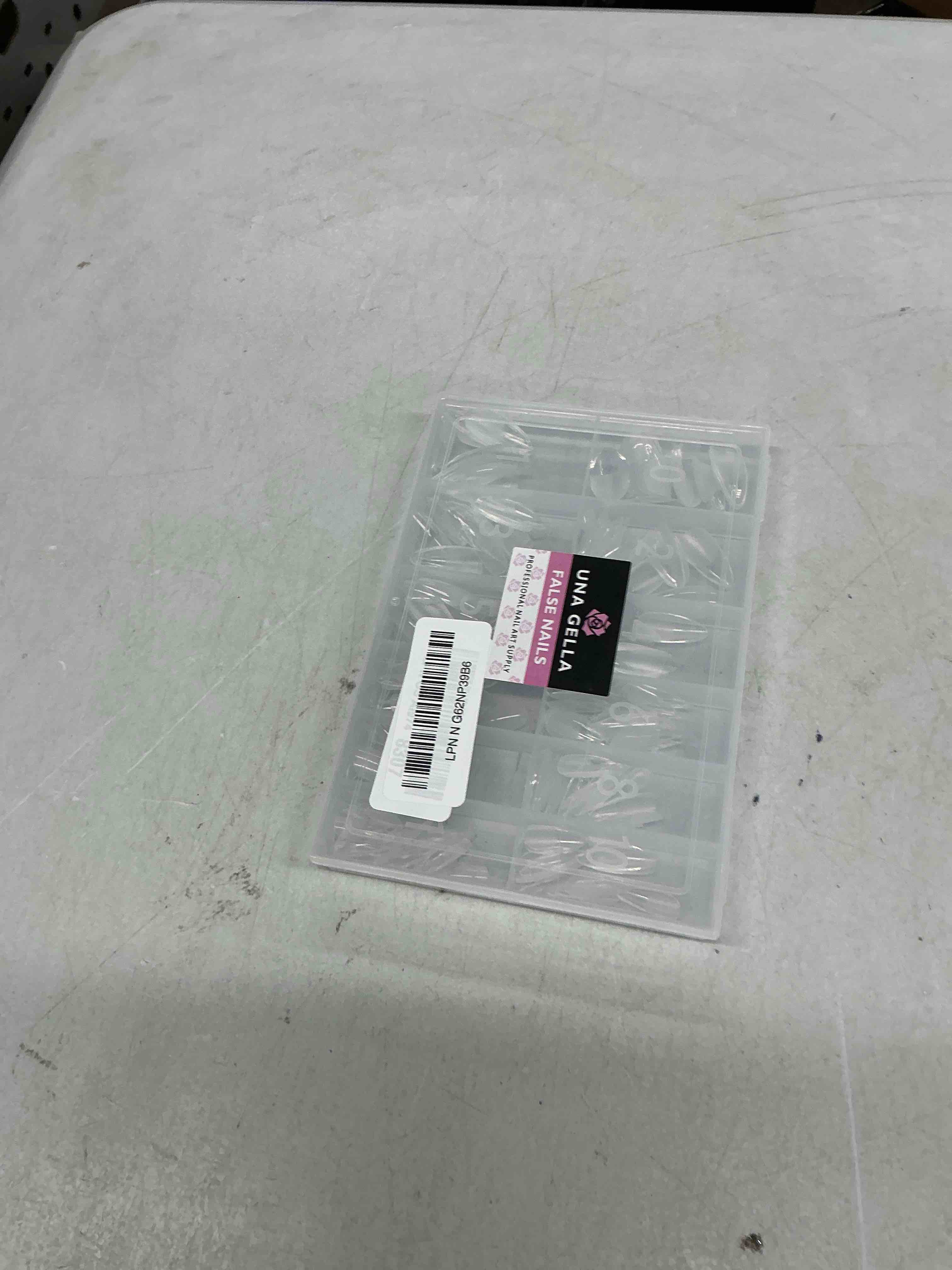 Condition photo showing Good Condition for una gella almond nail tips 216pcs medium almond press on nails pre-shape gel fake nails for full cover acrylic french false nails for nail extension, diy salon 12 sizes gelly tips b-medium almond