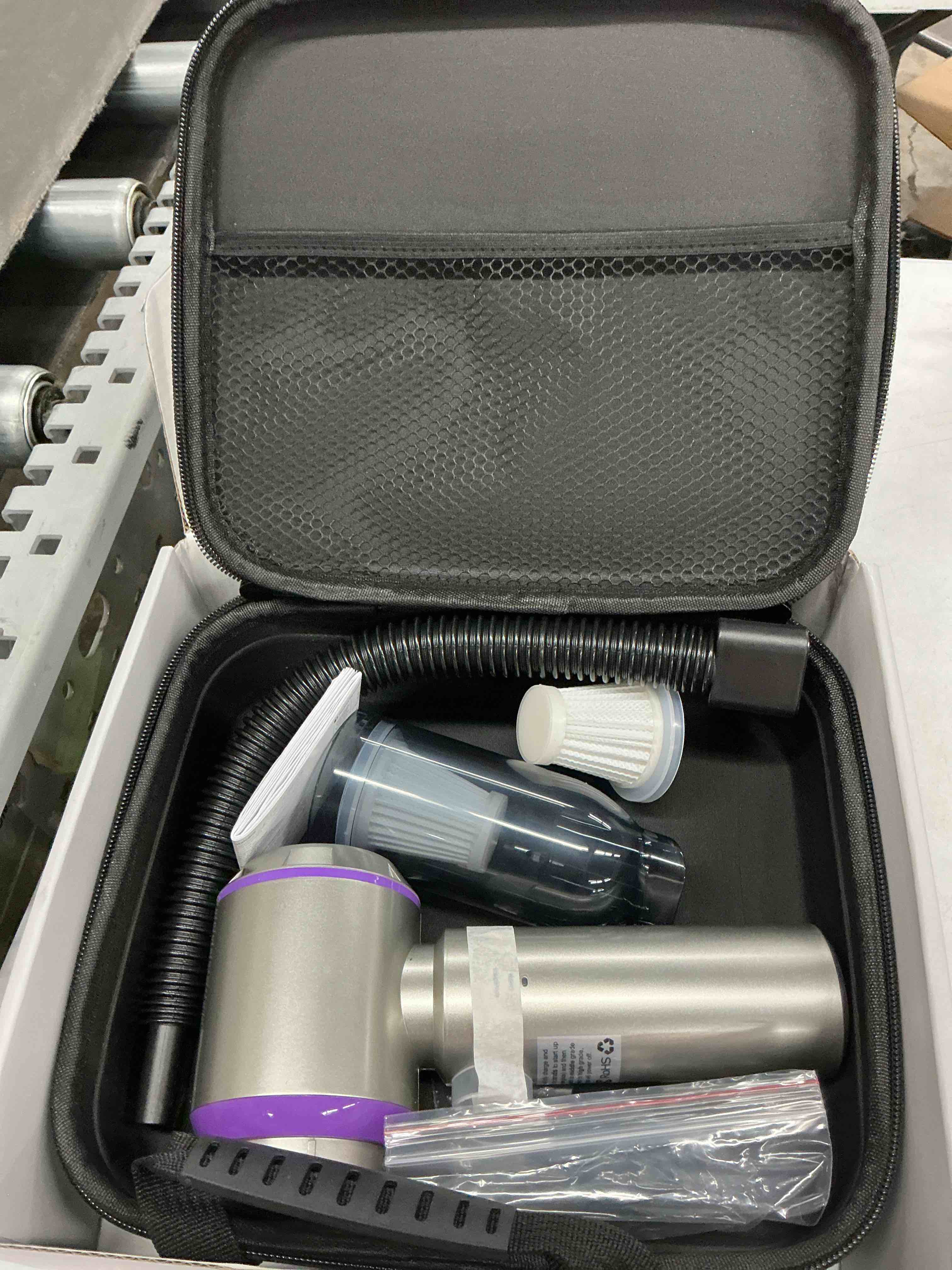 Condition photo showing Good Condition for vacuum/air duster 80,000rpm super power mini car vacuum cleaner | 80,000 rpm portable rechargeable dust blower gun, high power suction pump, car interior cleaning detailing kit for home purple
