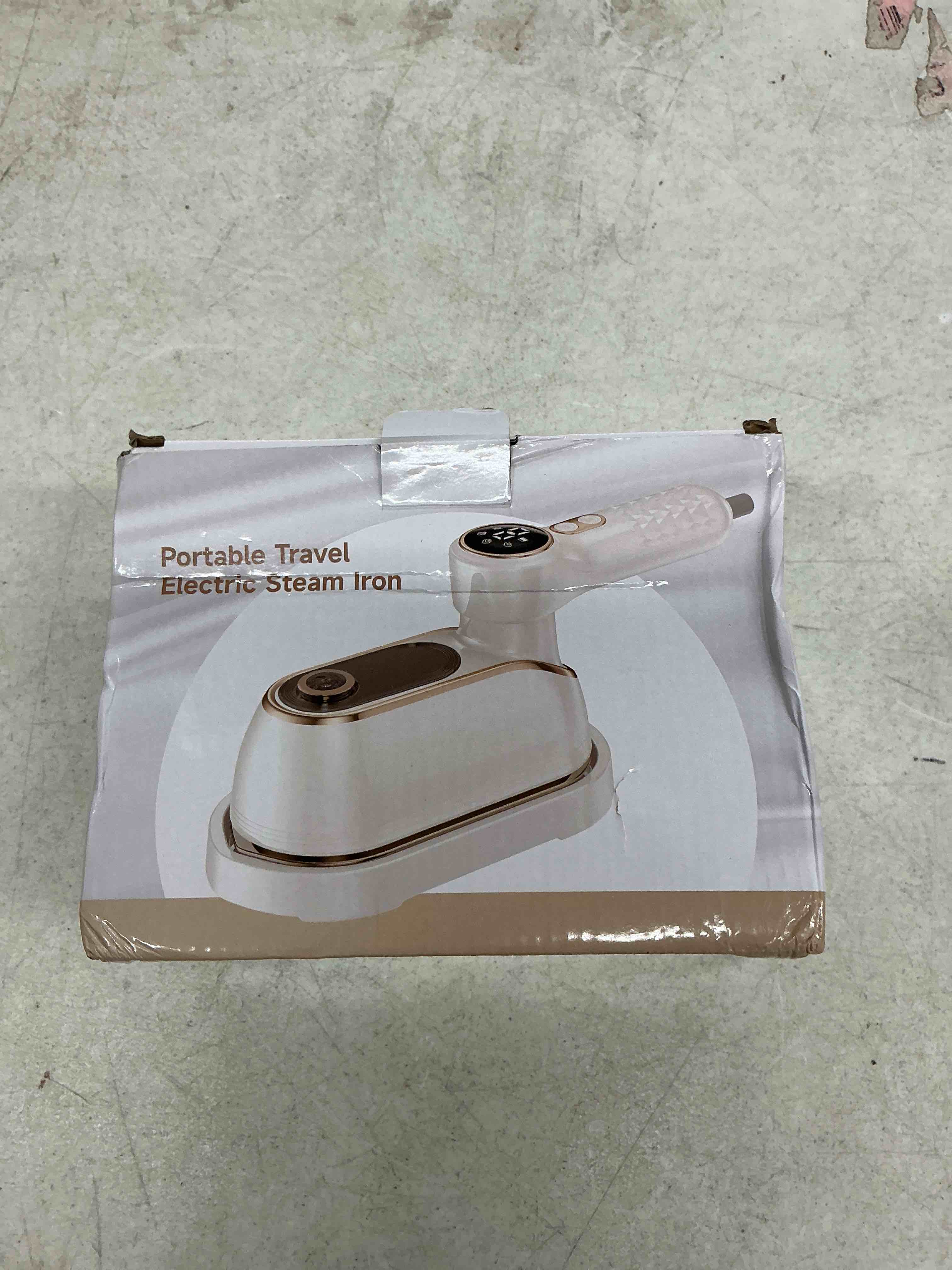 Condition photo showing Good Condition for niasso portable travel steamer, 1200w handheld fabric steamer for clothes, 4 modes with lcd display, powerful wrinkle remover for home & travel, 150ml water tank, 10s fast heat-up, 180° swivel handle white