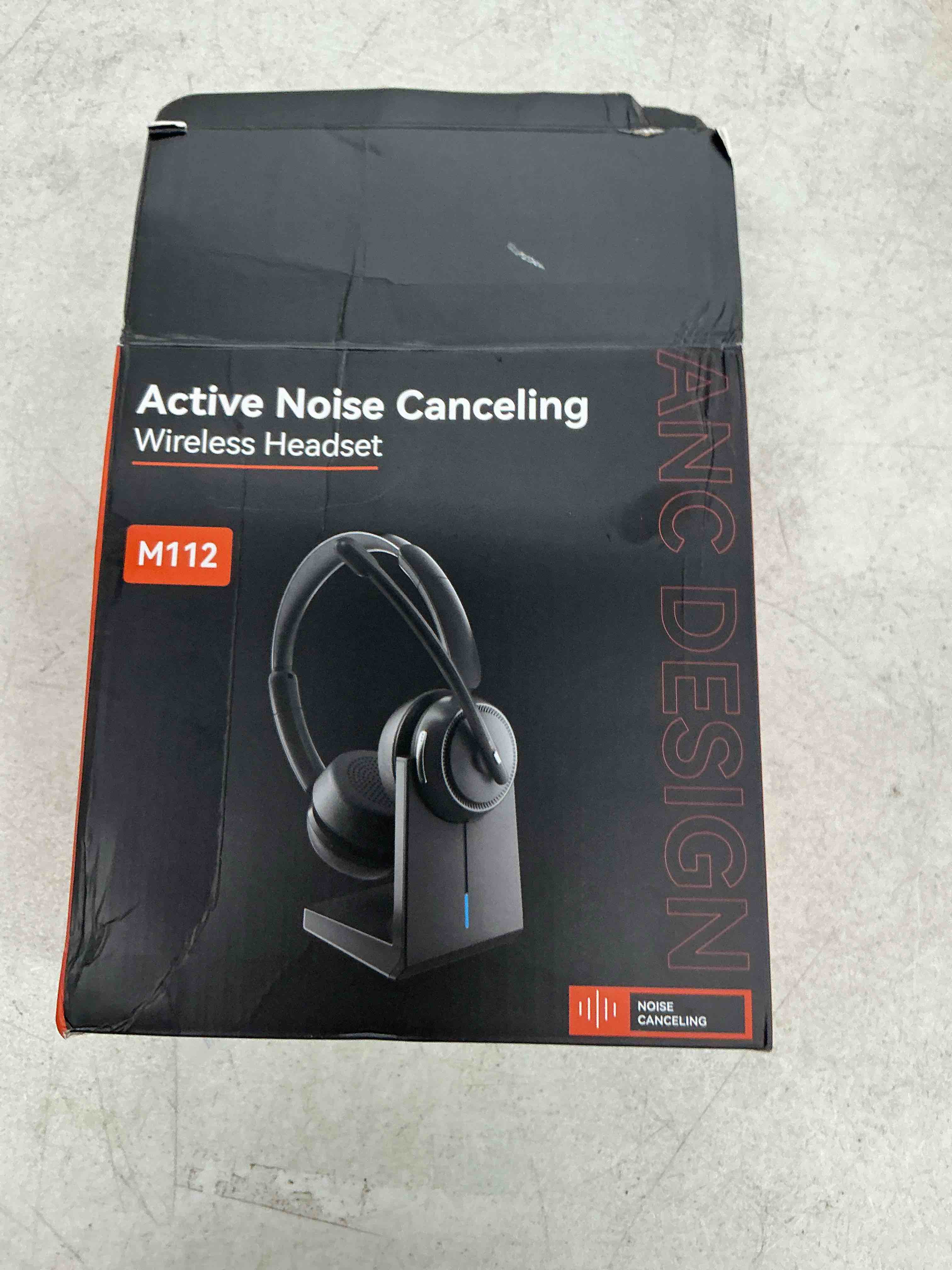 Condition photo showing Good Condition for upgrade anc & enc wireless headset with mic for work(flip-to-mute & dongle) | headset with microphone for pc, bluetooth 5.4 noise cancelling headphones with mic for call center/home/computer/phones