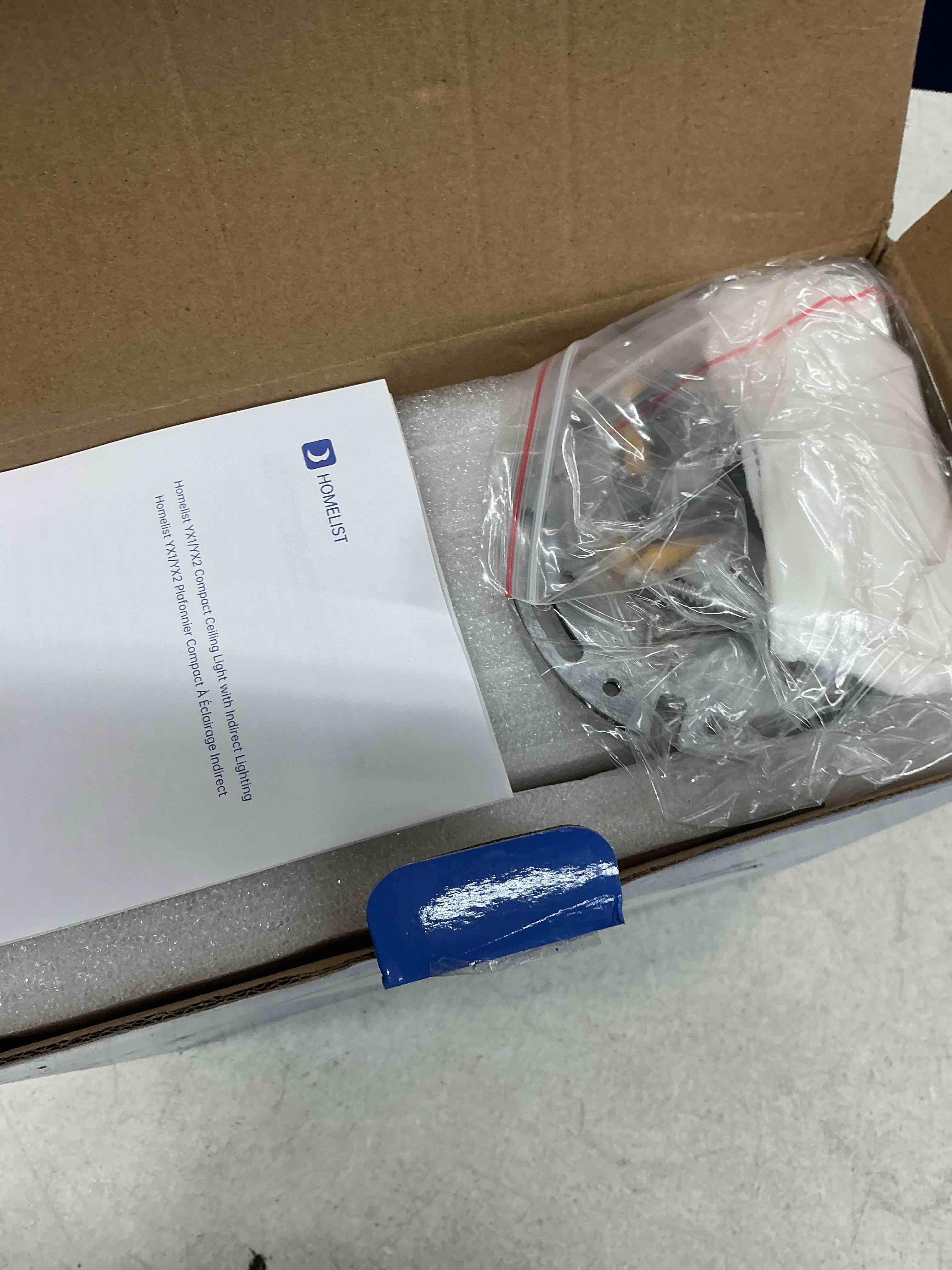 Condition photo showing Good Condition for homelist yx1 4300lm(60w) indirect lighting ceiling light, compact 8" flush mount ceiling light, dual-core eye protection ceiling light fixture, cri 97, fast installation - if design award winner
