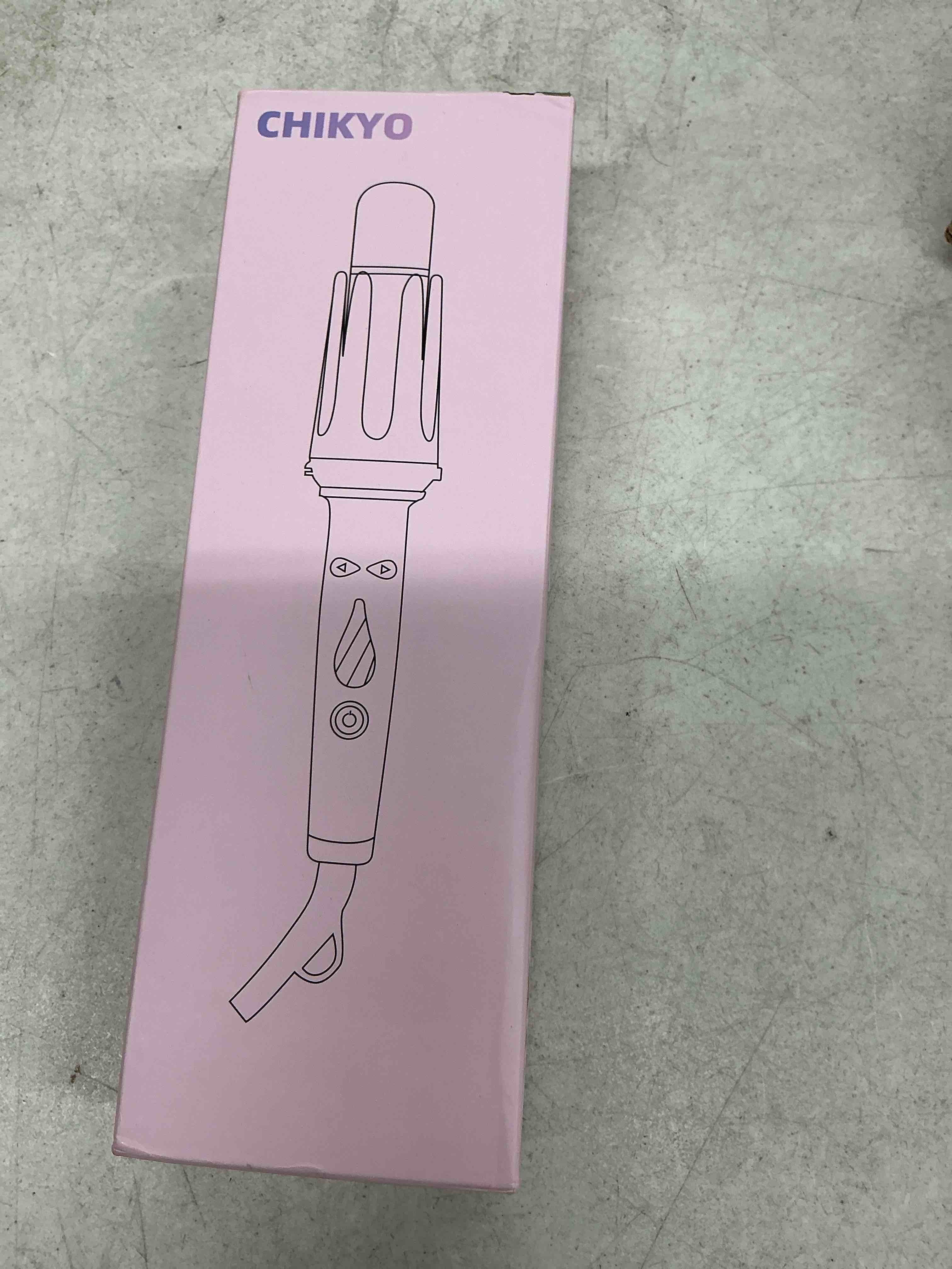 Condition photo showing Good Condition for chikyo 3 in 1 multifunctional hot tool, automatic curling irons with 2 ceramic barrel(1", 1.25") & hair straightener brush, hair curler & straightening comb, colored pink